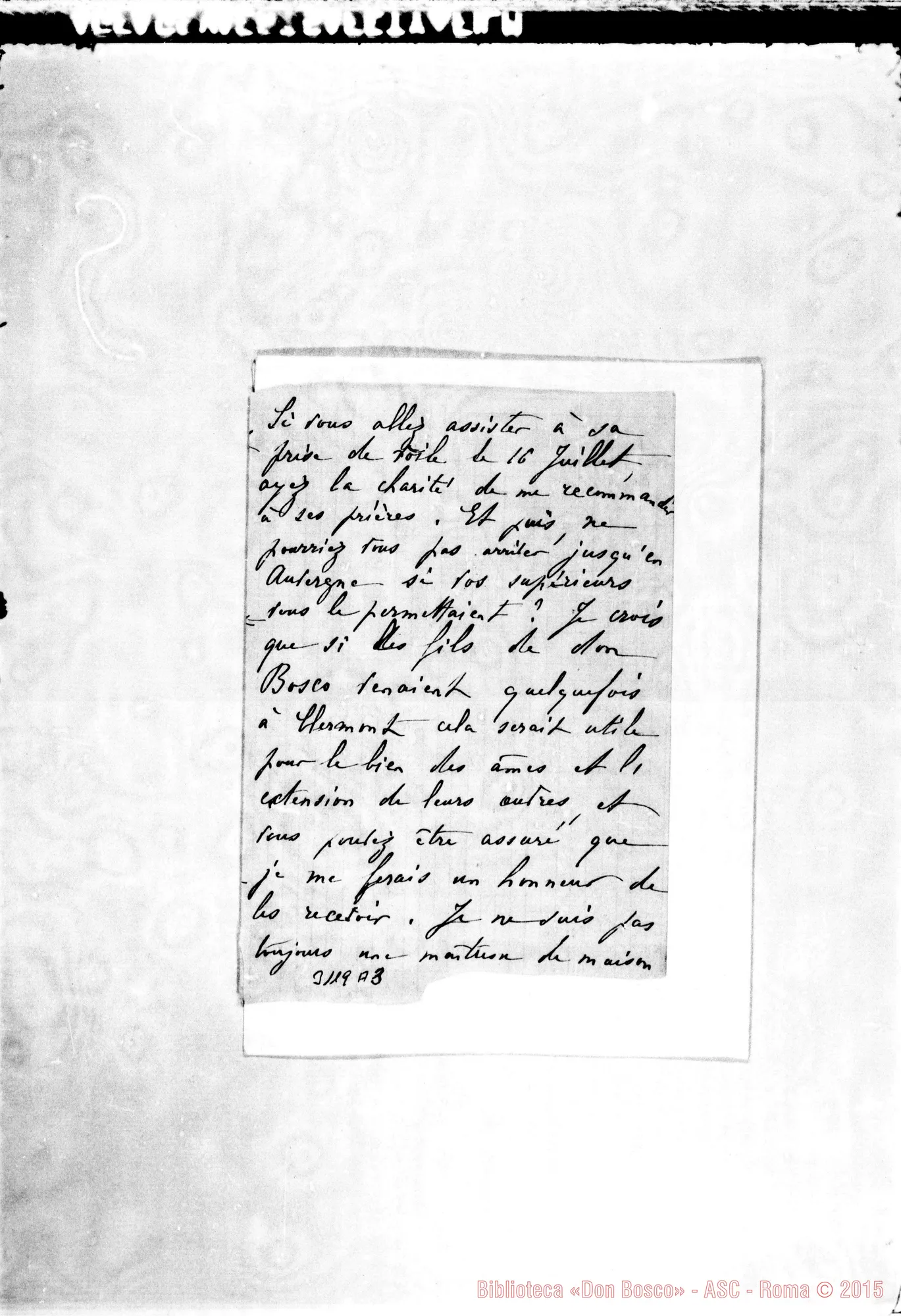 Fotogramma A 3 — Euphrasie Monestier - Révérend Pére. Clermont, 2-07-1896