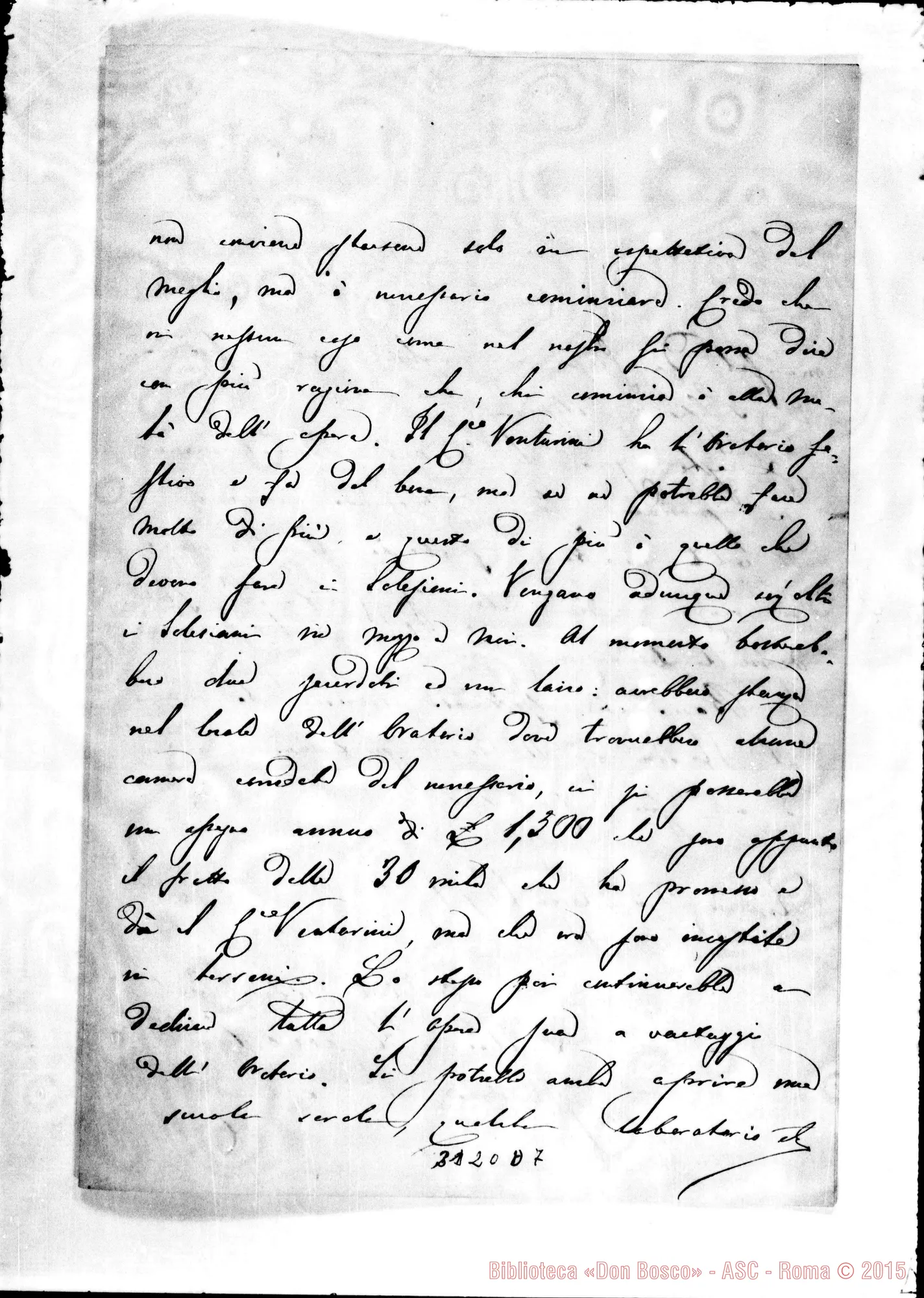 Fotogramma D 7 — D. Ugo Maccolini - Rev.mo Signore. Rimini, 25-03-1892