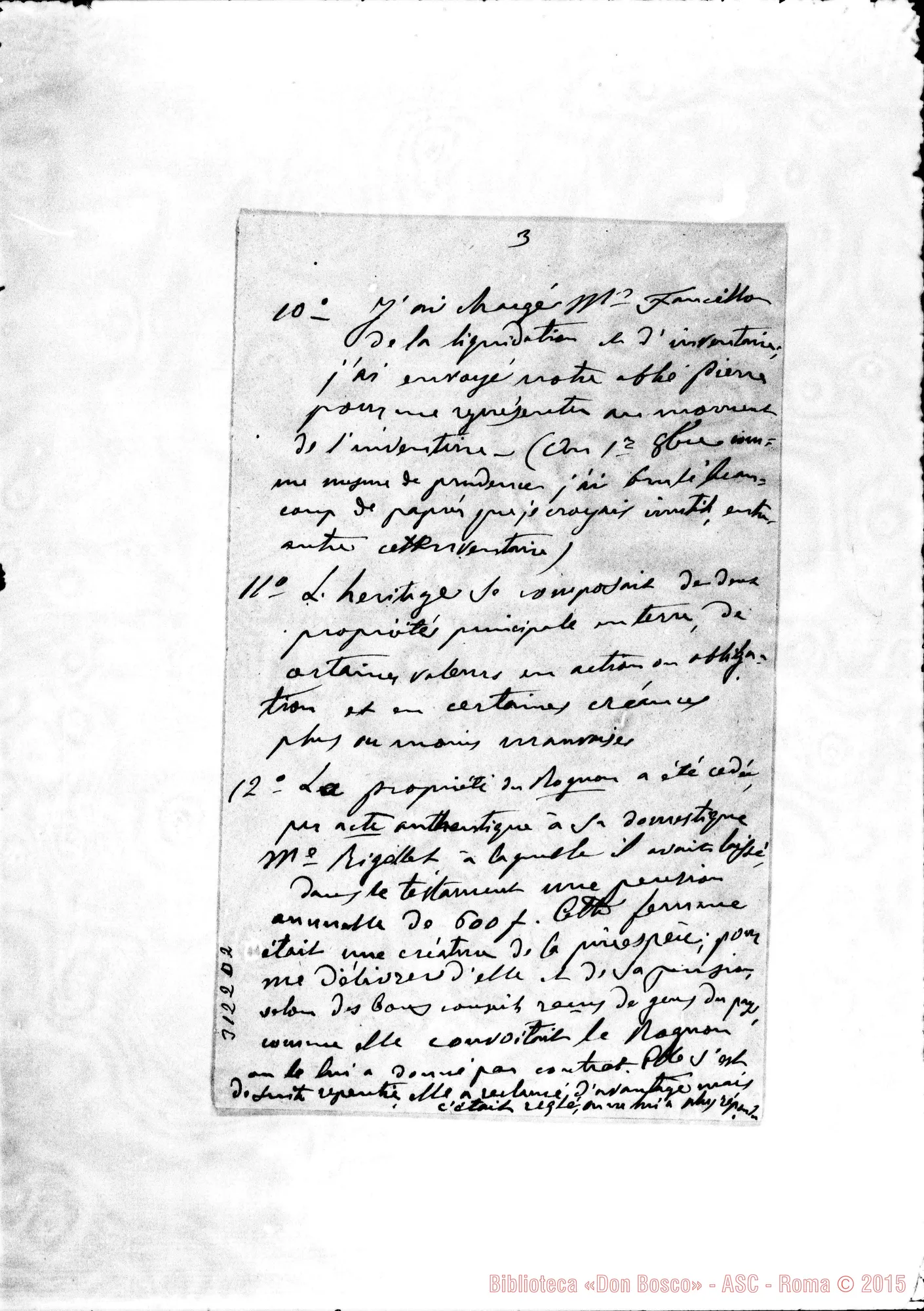 Fotogramma D 2 — D. Bologna: Mémoire. Paris, 25-04-1902