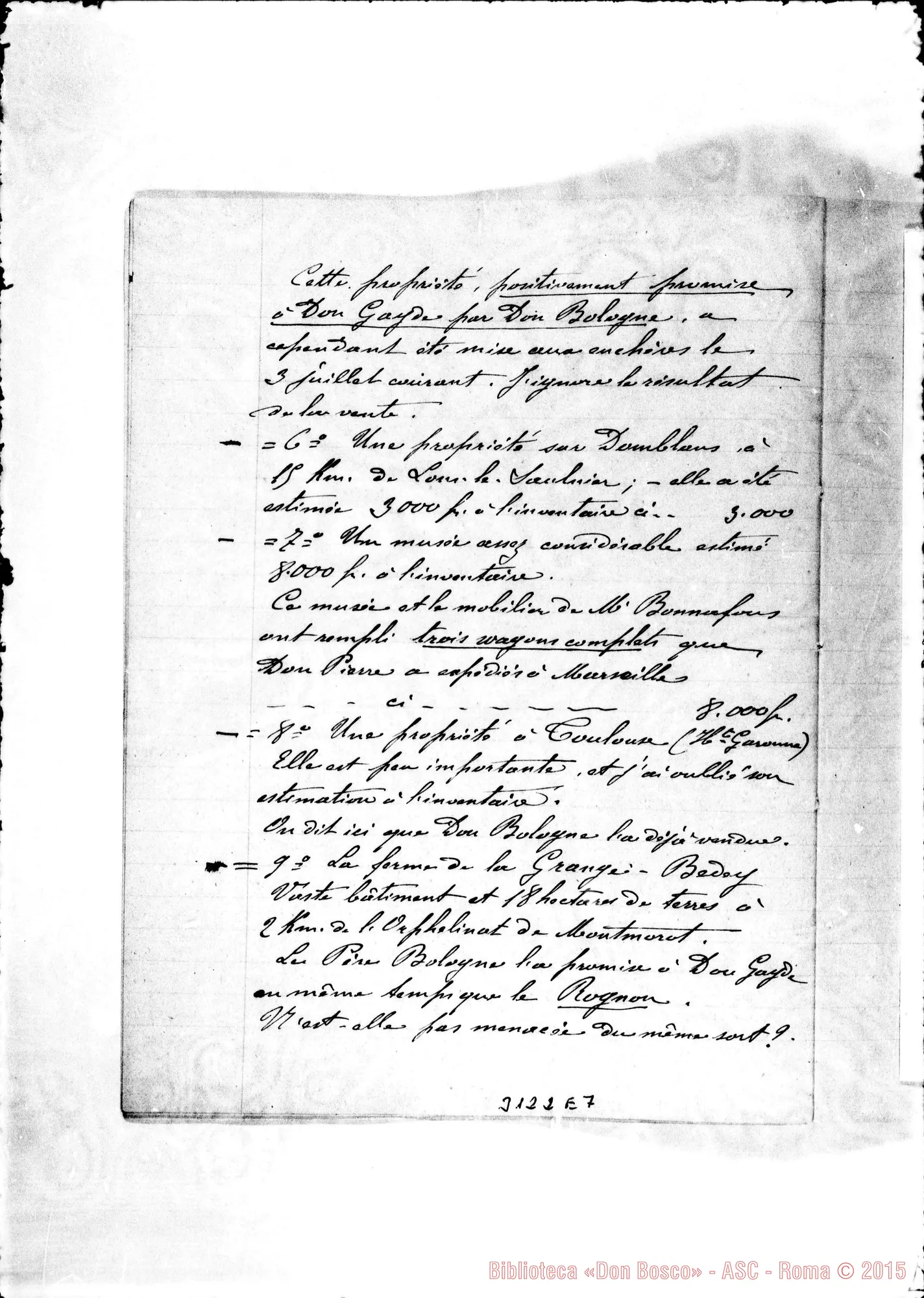 Fotogramma E 7 — Testament de M. Bonnafous