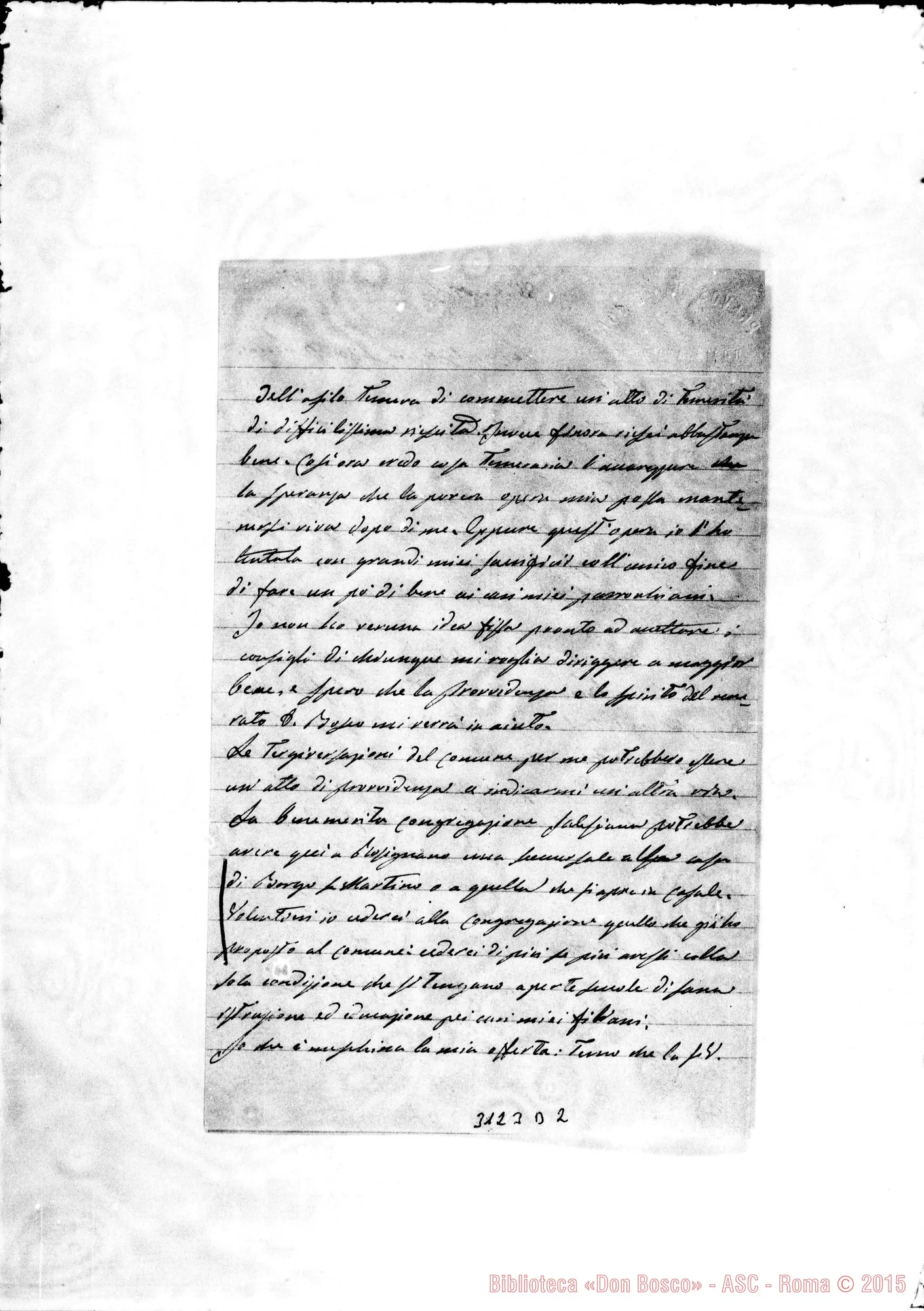 Fotogramma D 2 — Rosignano Monferrato: D. Giovanni Bonelli, prevosto - D. Rua, il 5-12-1892