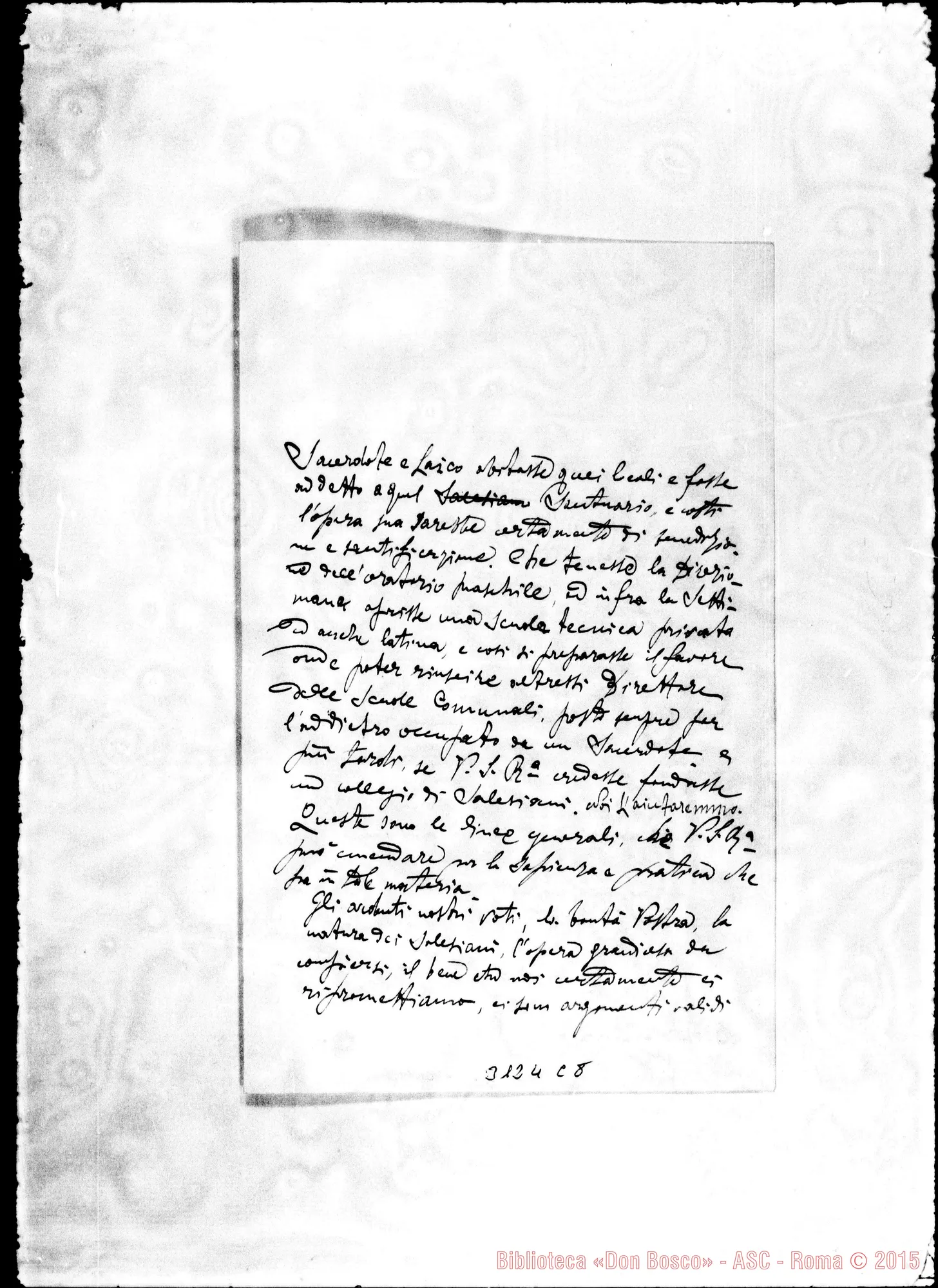 Fotogramma C 8 — Lagleize - Révérend Père - D. Rua. St. Clar, 28-07-1896