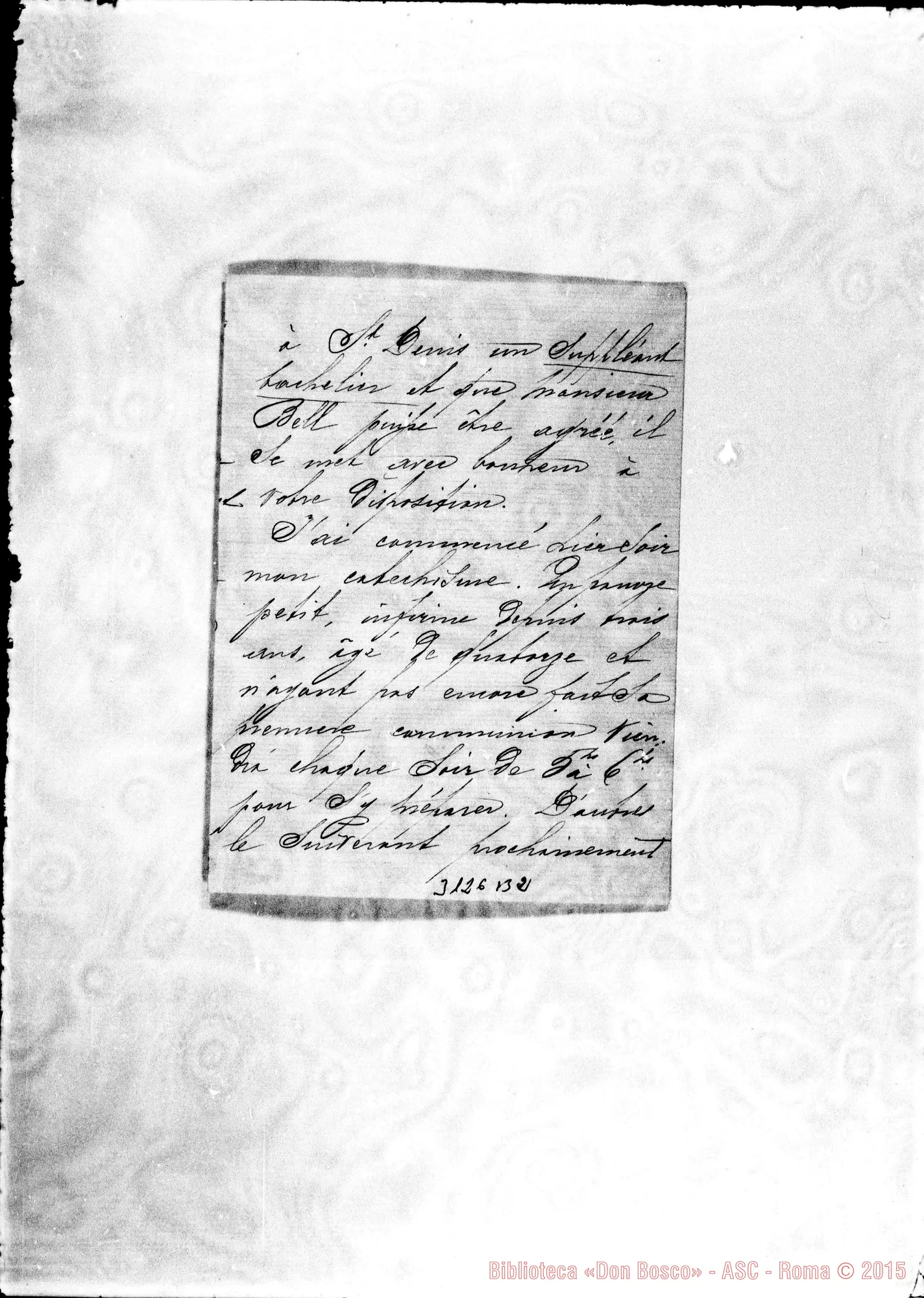 Fotogramma B 2 — H. Berck - Bien aimé Père. St. Denis, 16-11-1898