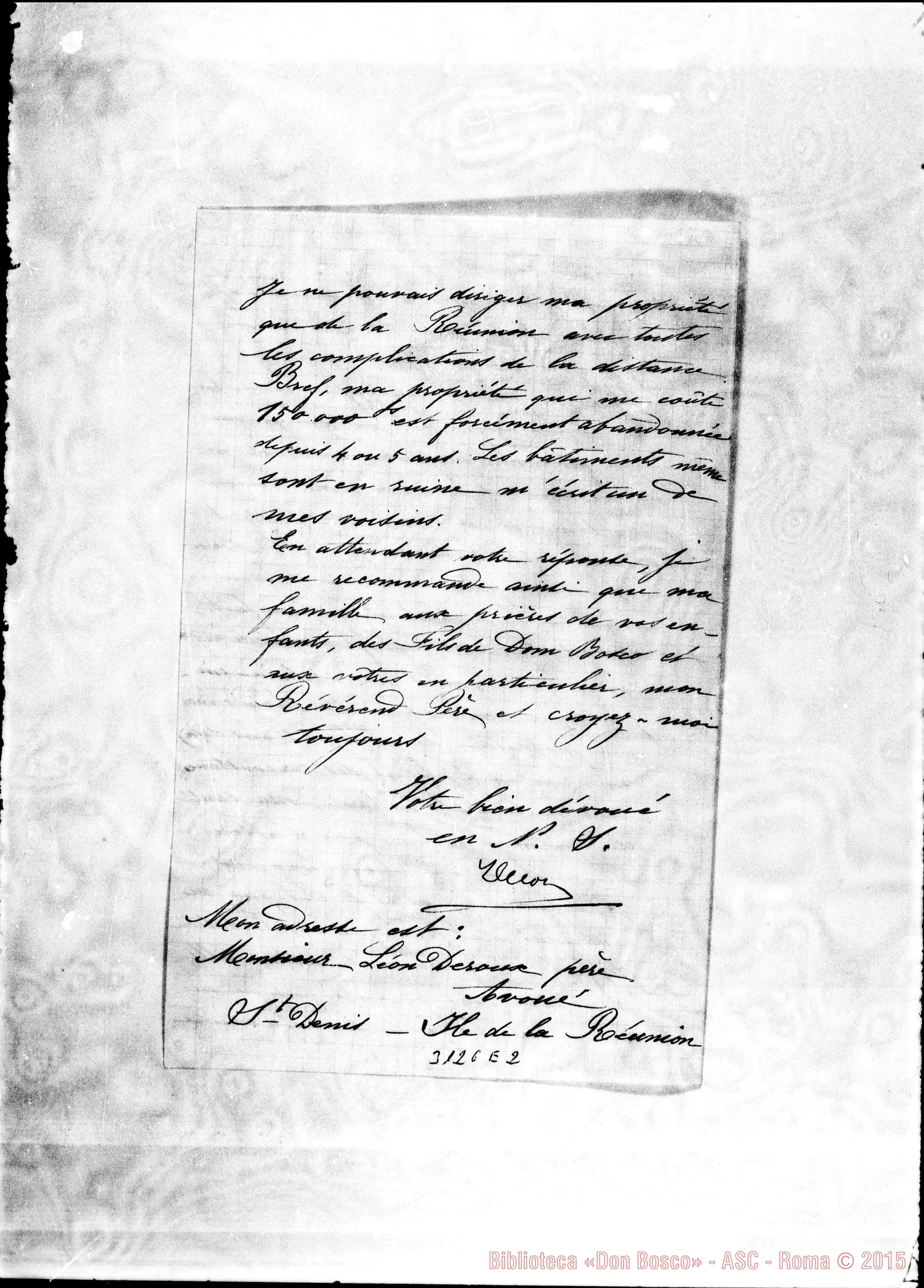 Fotogramma E 2 — Sainte Marie (Madagascar): Sc. Léon Deroux - Révérend Père, il 20-11-1903