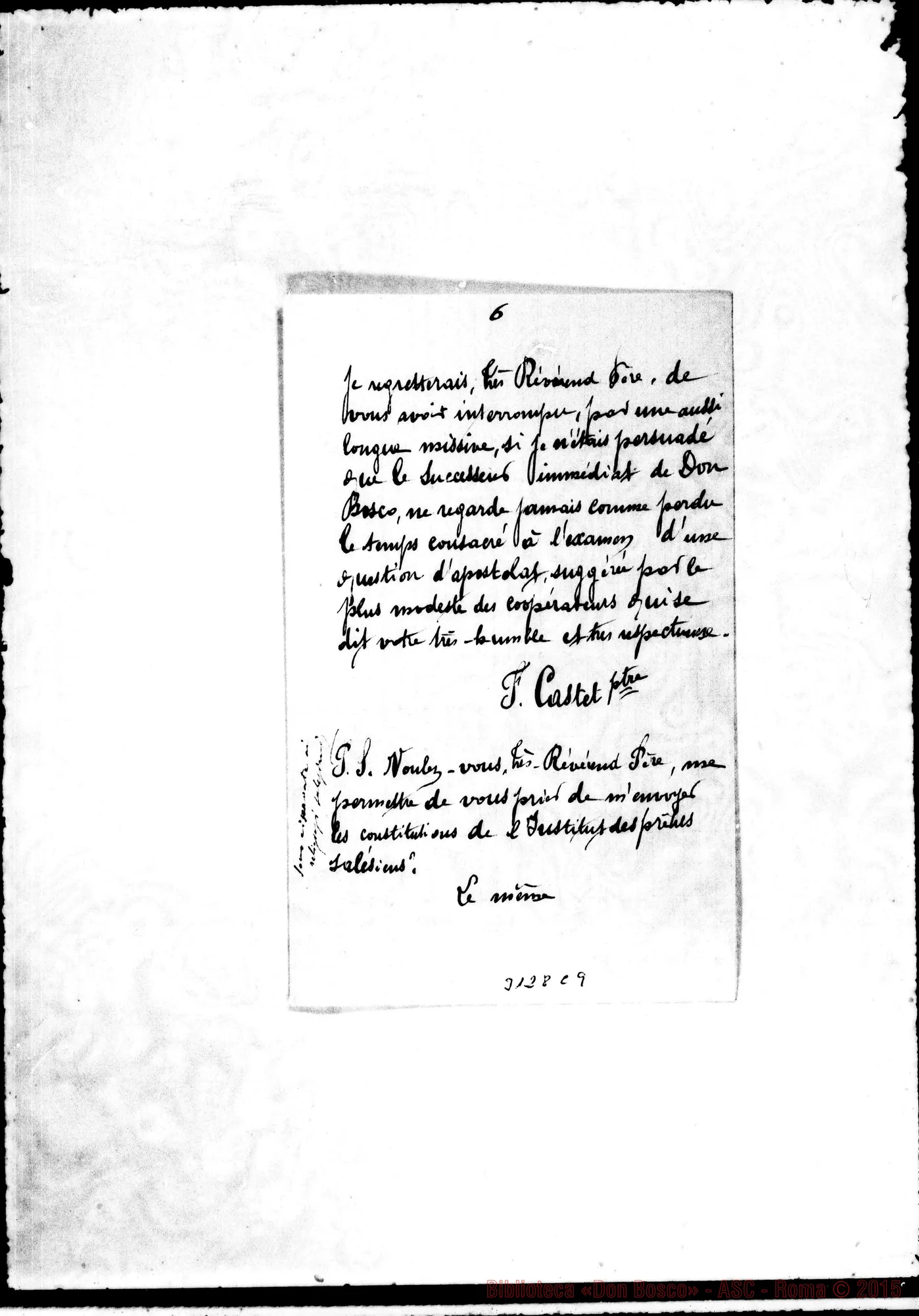Fotogramma C 9 — Saint Pée d’Ibarron: F. Castet, sac. - Révérend Père. St. Pée d’Ibarron, genn.1895