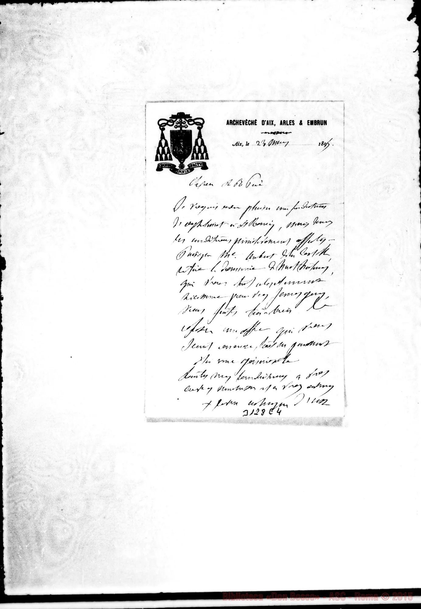 Fotogramma E 4 — Francesco Saverio Gouthe Soulard, arciv. di Aix-Père. Aix, 23-03-1895