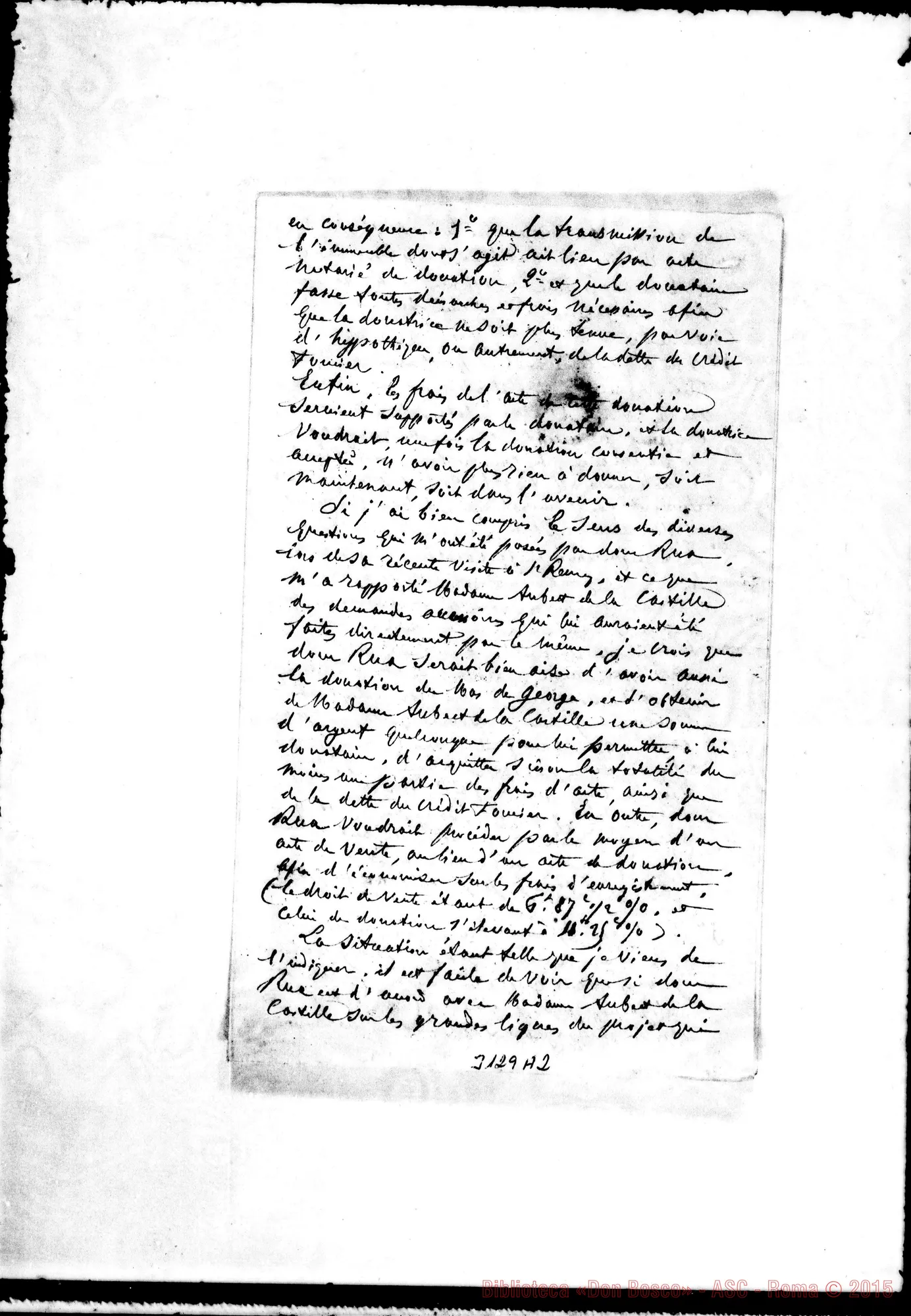 Fotogramma A 2 — Avv. A Tourame - D. Bologna. Nice, 19-02-1895