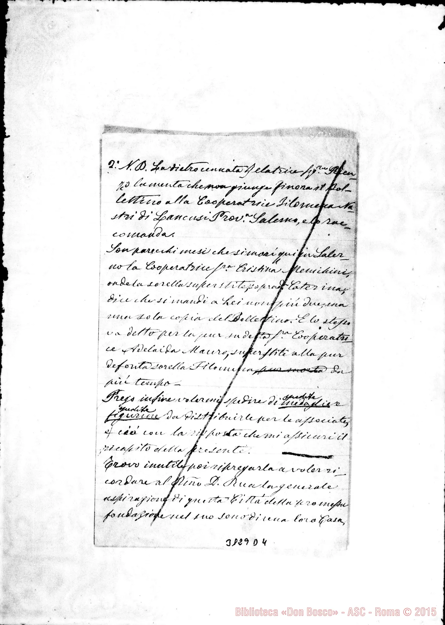 Fotogramma D 4 — Can. Eugenio Reppucci - Direttore. Salerno, 7-08-1899