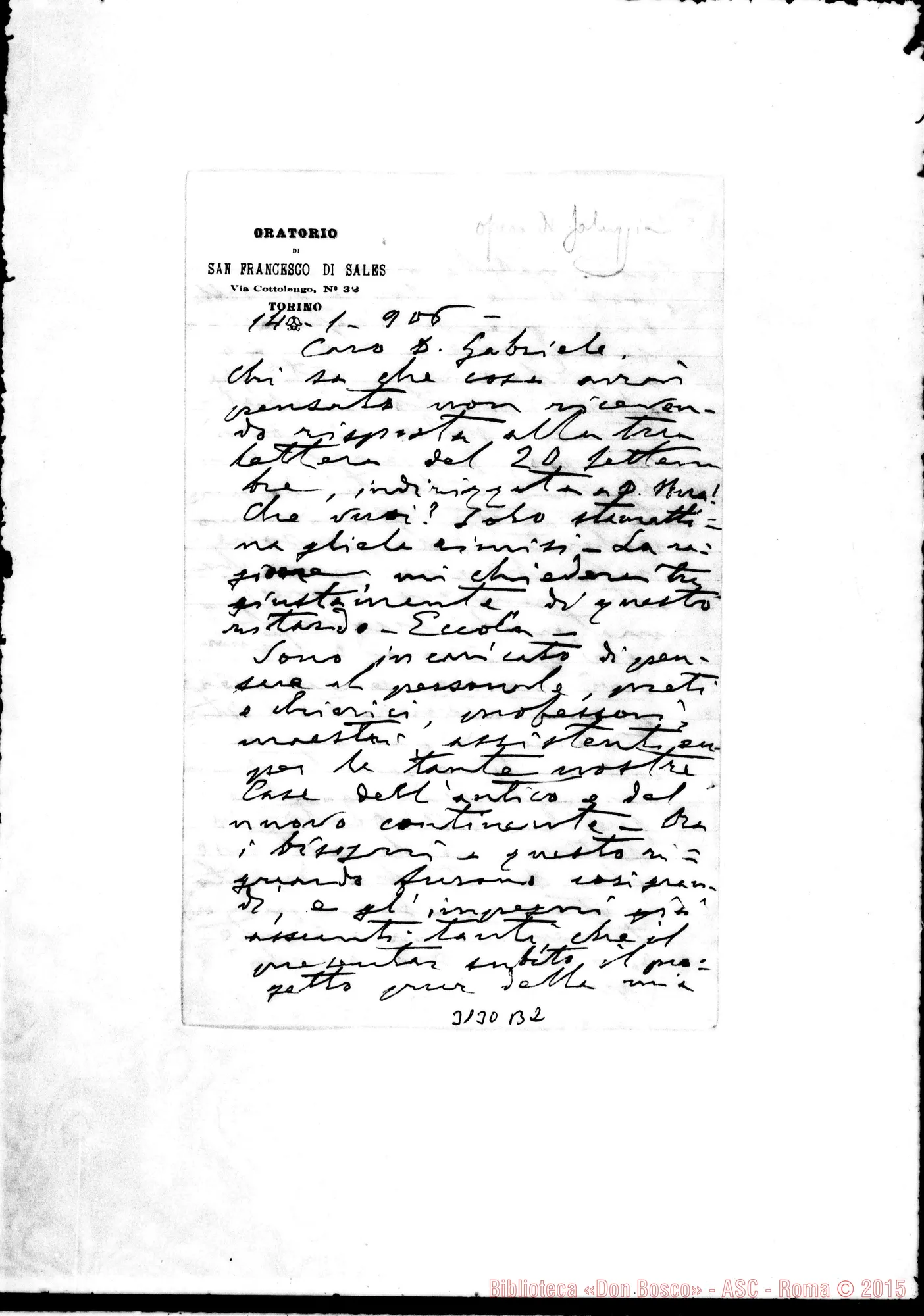 Fotogramma B 2 — Saluggia: D. Cerruto - D. Gabriele. Torino, 14-01-1906