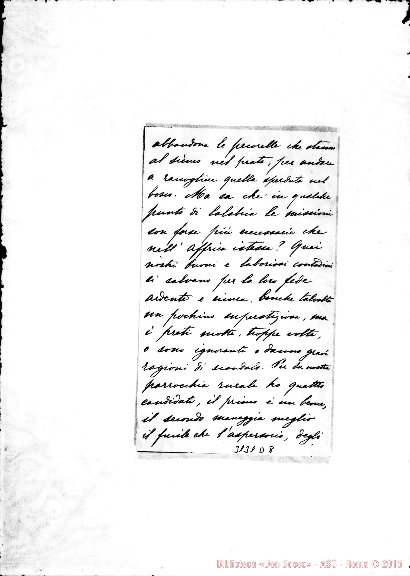 Fotogramma D 8 — Ferdinando Nunziante, marchese - Rev.do Signore. Napoli, 15-09-1906