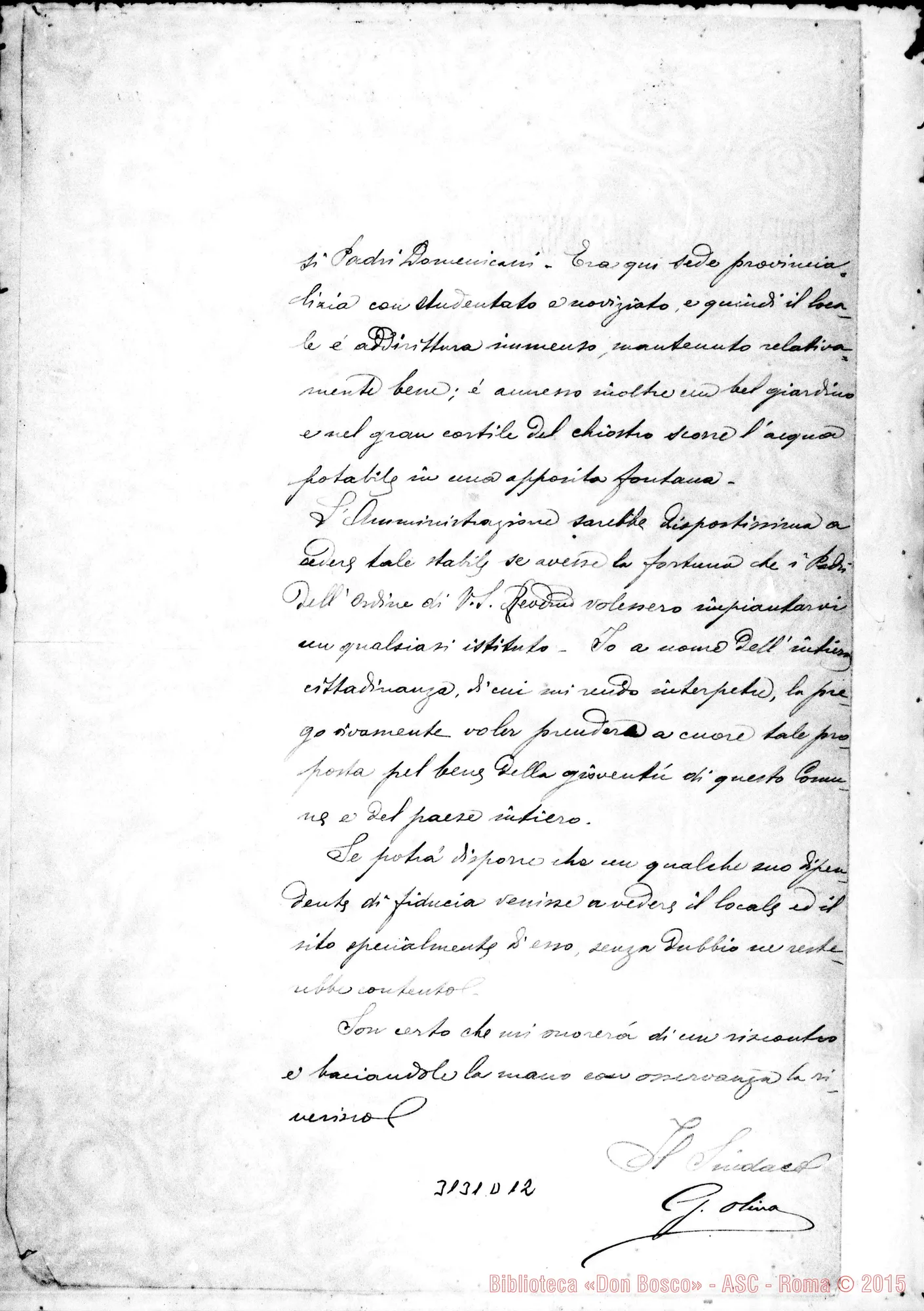 Fotogramma D 12 — S. Giorgio Morgeto: G. Oliva, sindaco - D. Rua. S. Giorgio M., 23-06-1899