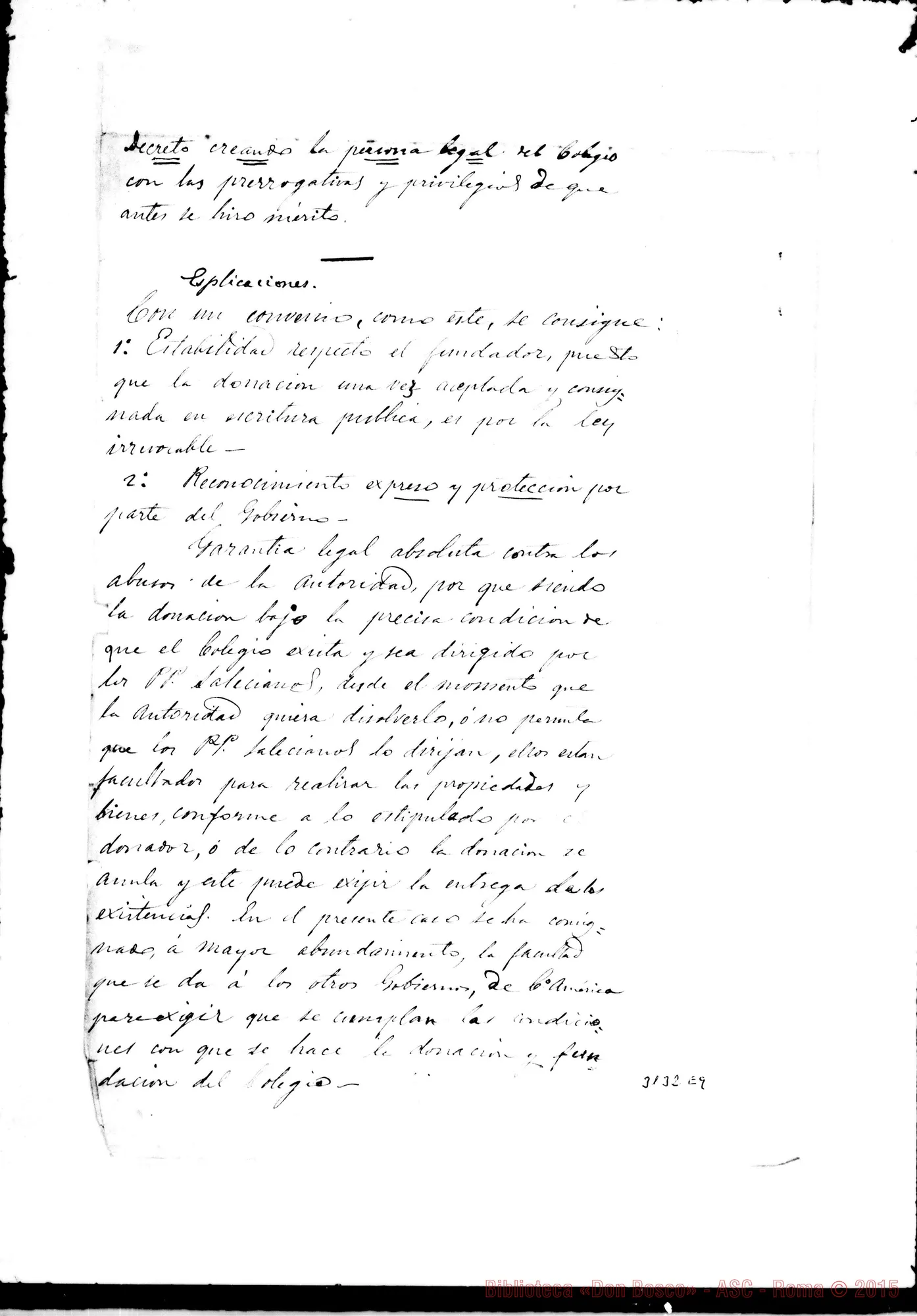 Fotogramma E 9 — Abbozzo del contratto