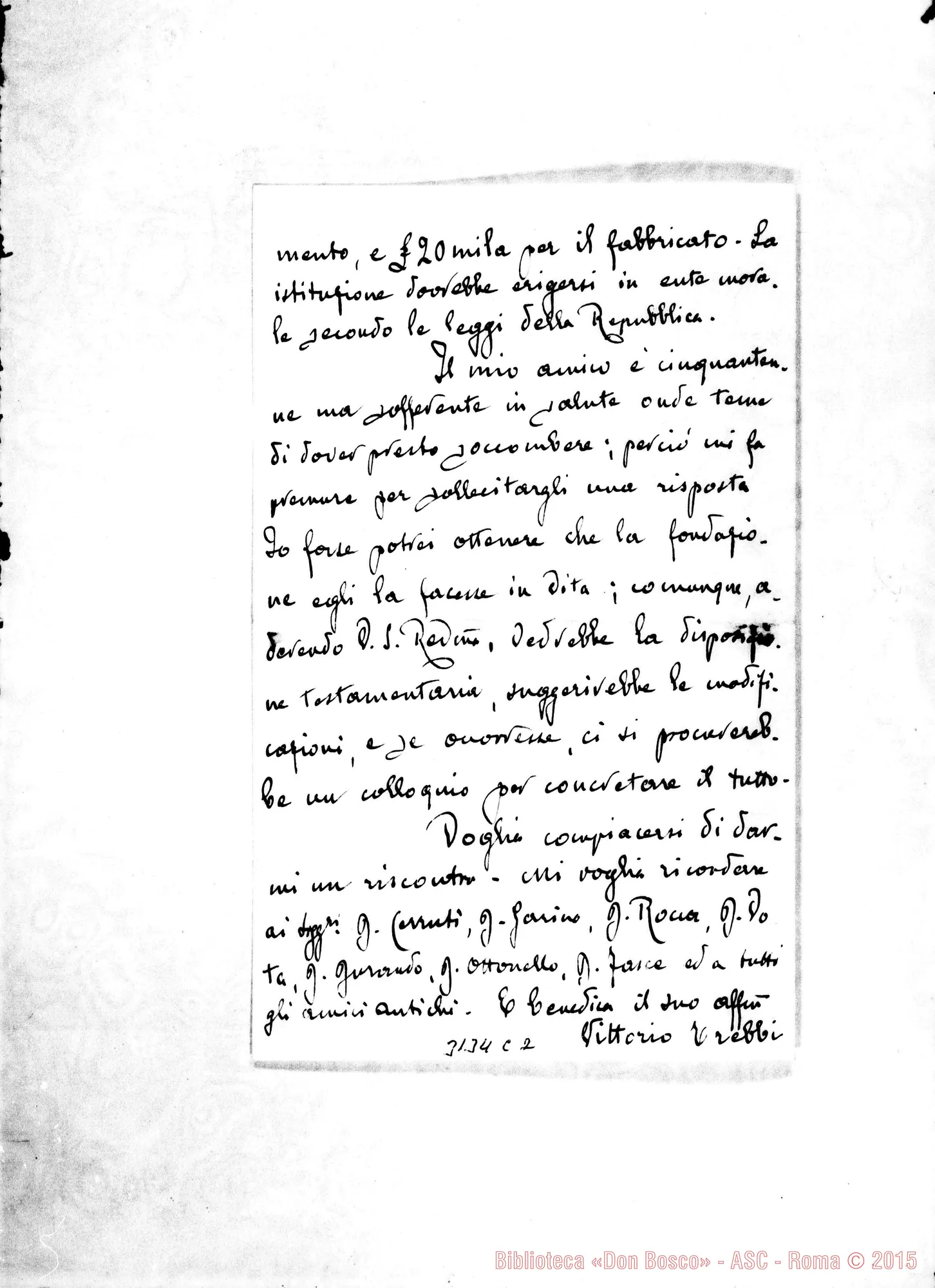 Fotogramma C 2 — Vittorio Trebbi - D. Rua. Ascoli, 10-10-1906