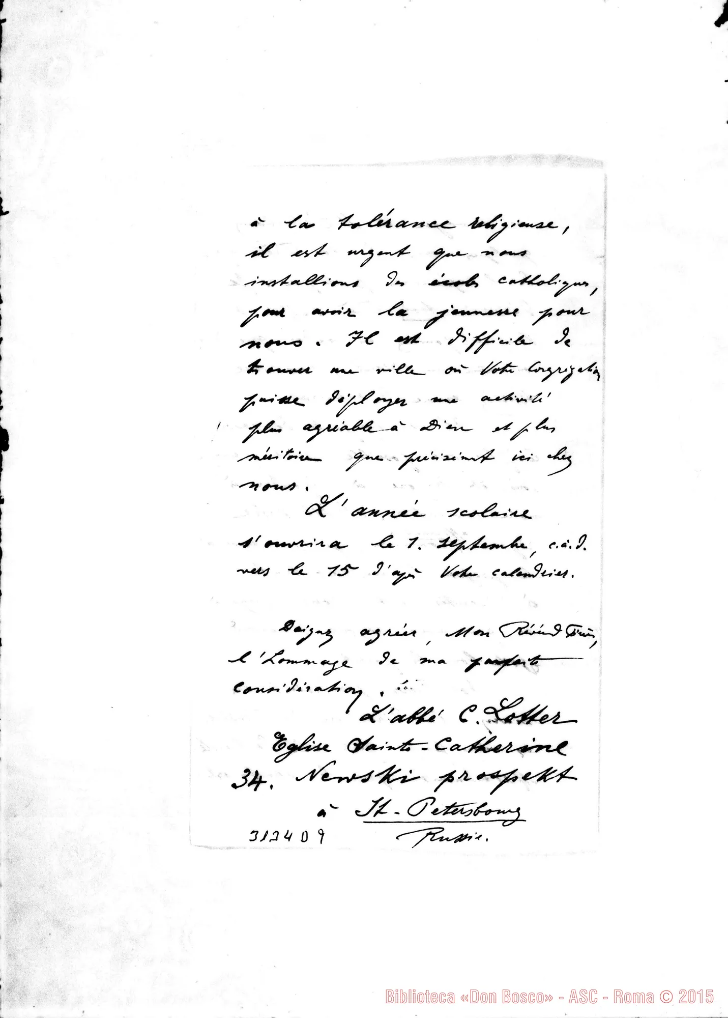 Fotogramma D 9 — S. Pietroburgo: L’Abbé C. Lotter - D. Rua. St. Pitersbourg, 23-06-1907