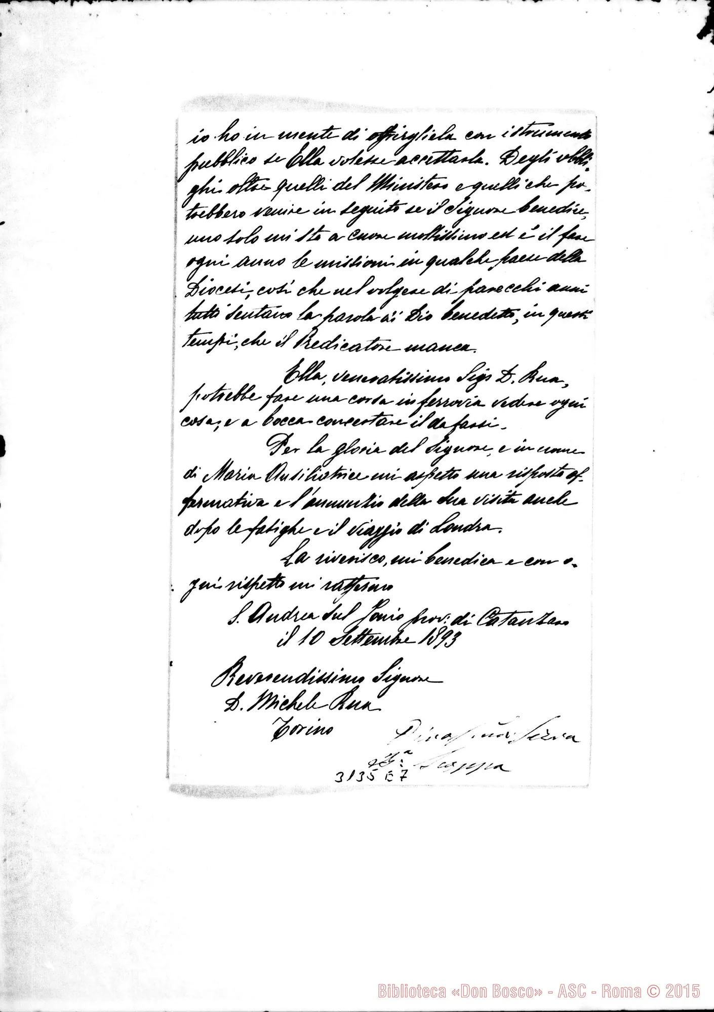 Fotogramma E 7 — S. Andrea del Jonio: Enrichetta Scoppa, baronessa - D. Rua, il 10-09-1893