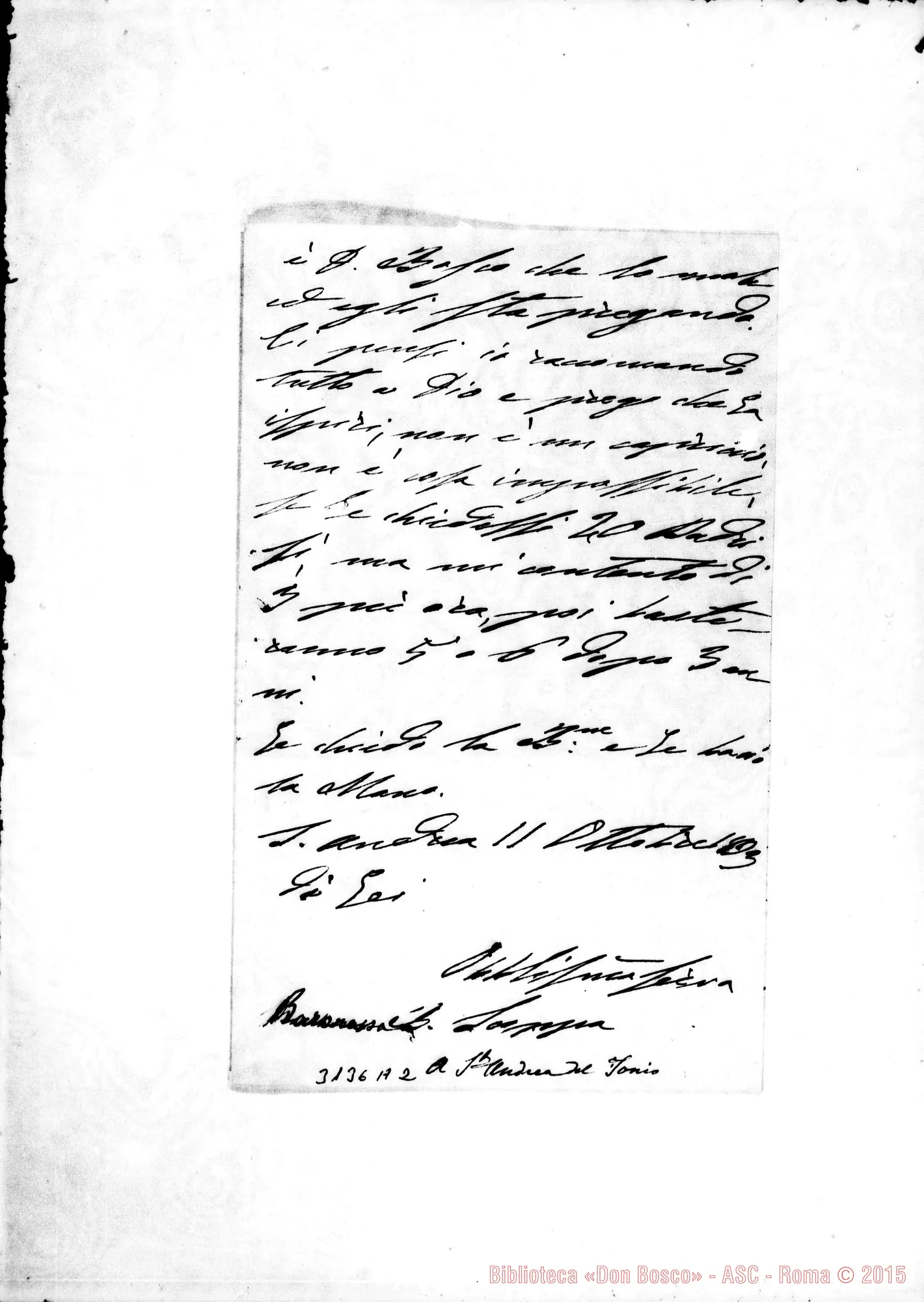 Fotogramma A 2 — Enrichetta Scoppa - Rispettabile Signore, 11-10-1893