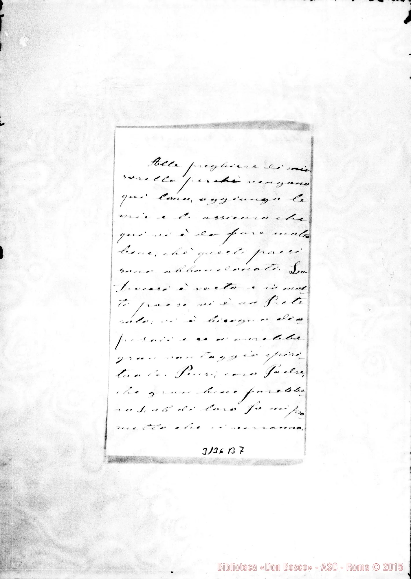 Fotogramma B 7 — A Padre Venerato, il 20-05-1895