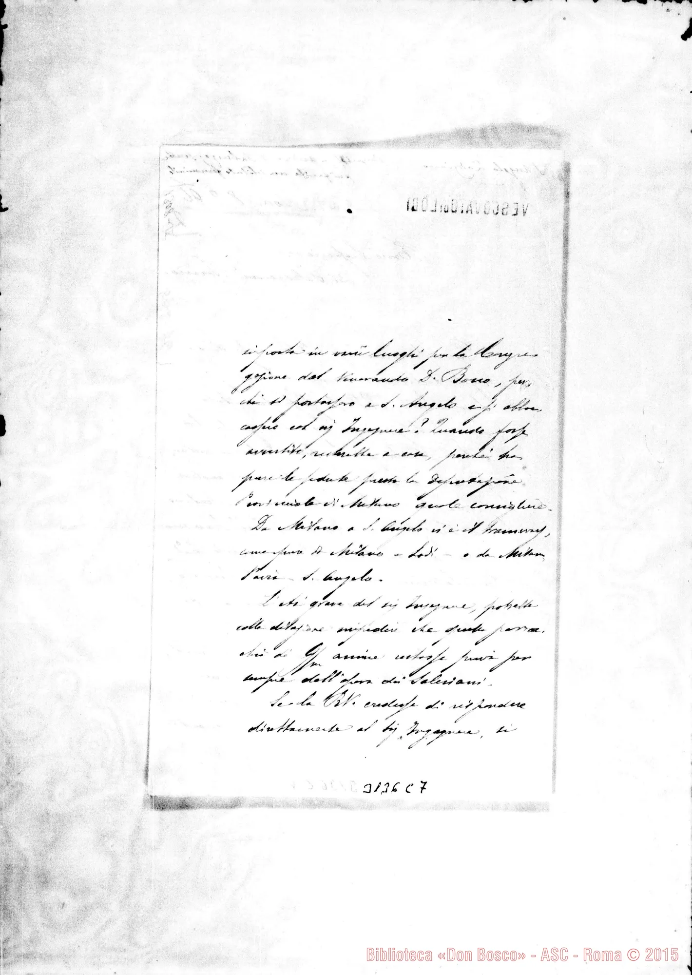 Fotogramma C 7 — S. Angelo-Lodi: Giov.Batt. Rota, vesc. di Lodi - D. Rua. Lodi, 8-02-1896