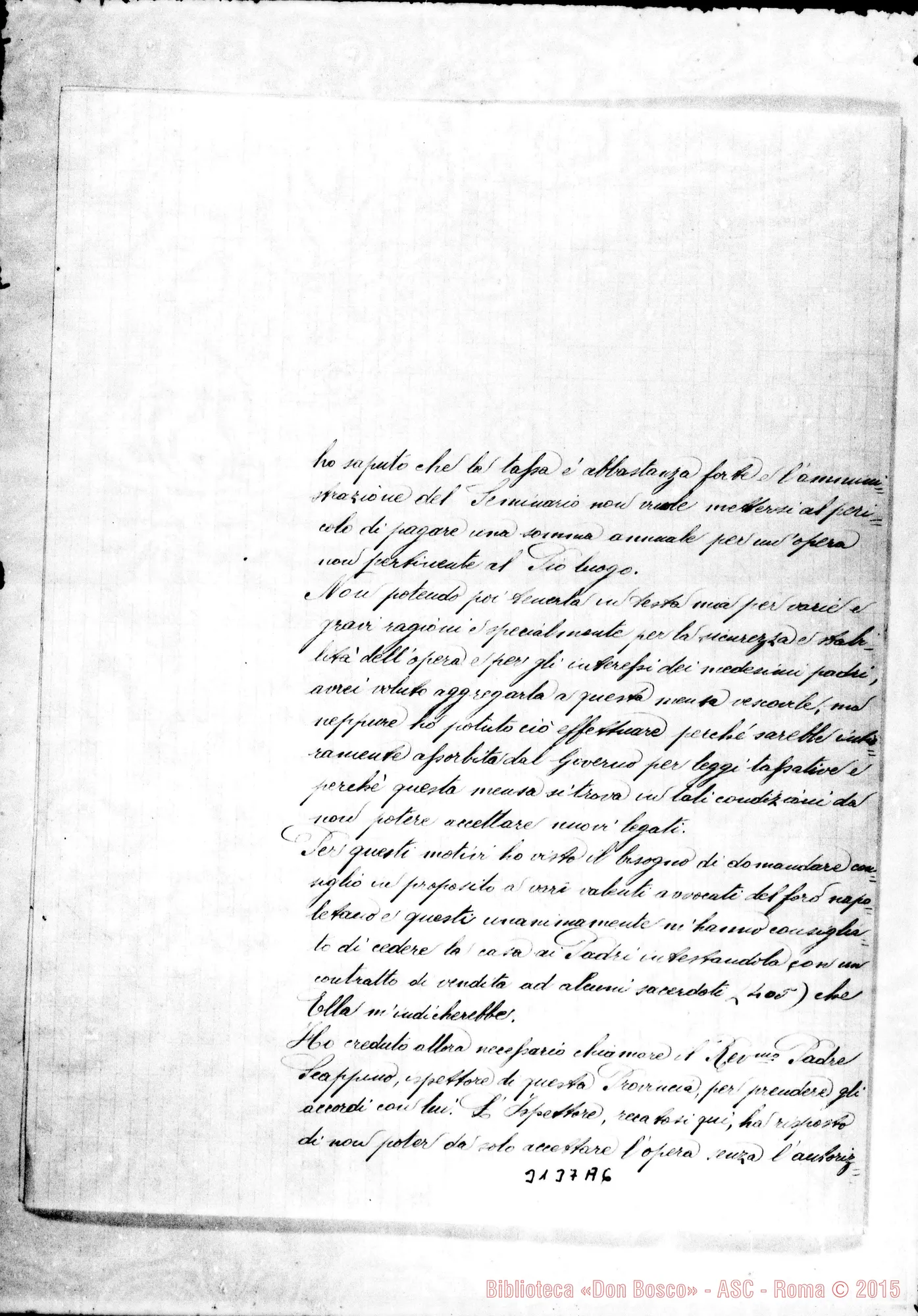Fotogramma A 6 — Francesco Vento, vesc. - D. Rua. Aversa, 30-03-1909. Autogr. Rua