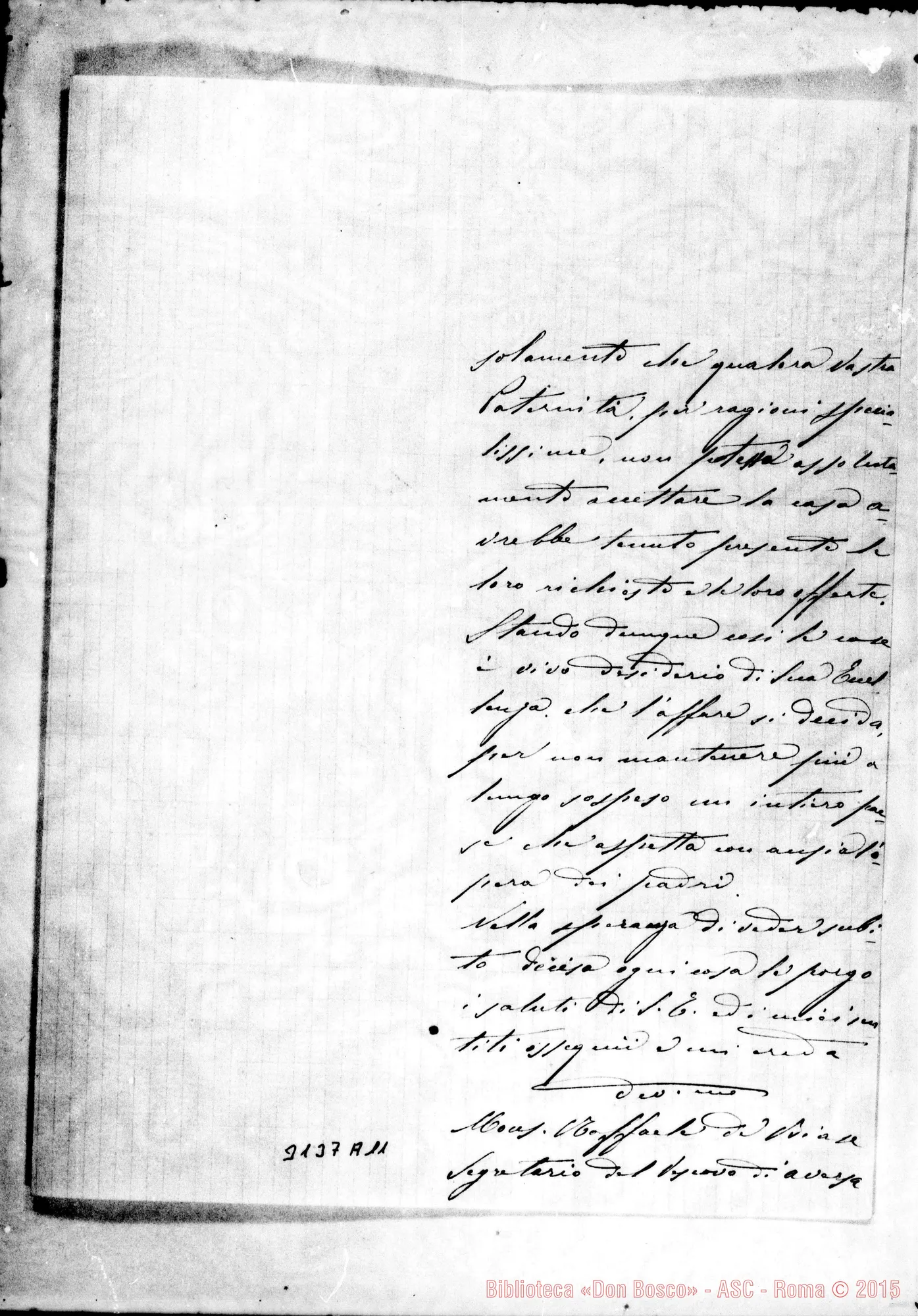 Fotogramma A 11 — Francesco Vento, vesc. - D. Rua. Aversa, 2-05-1909