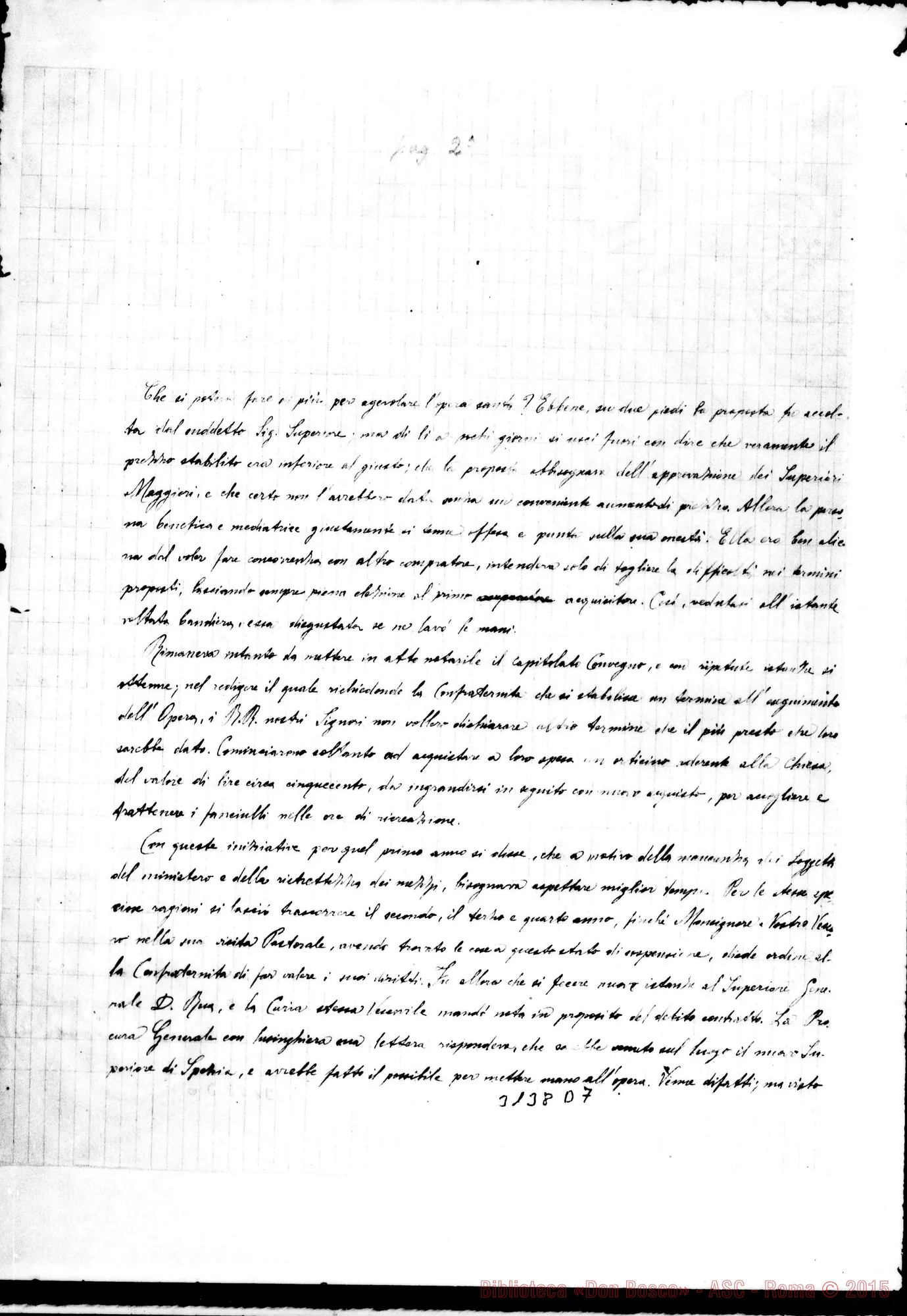 Fotogramma D 7 — D. Giovanni Scattini - Card. Prefetto Congr. dei W. E RR.. Sarzana, 26-07-1896