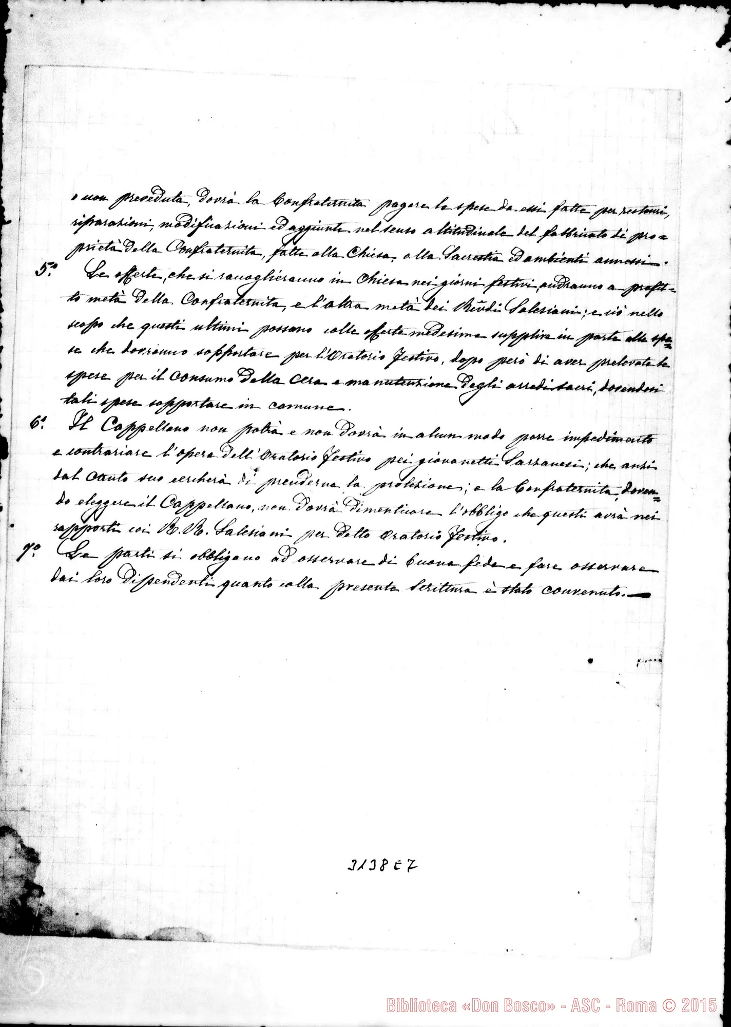 Fotogramma E 7 — Capitolato da stipularsi