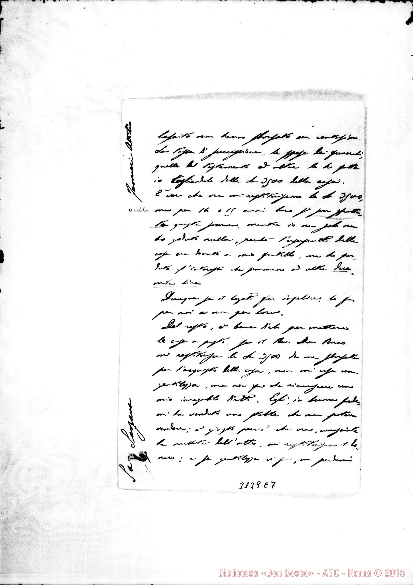 Fotogramma E 7 — Attilio Fenucci - Rev.do Sig.. La Spezia, 27-02-1904. Autogr. Rinaldi