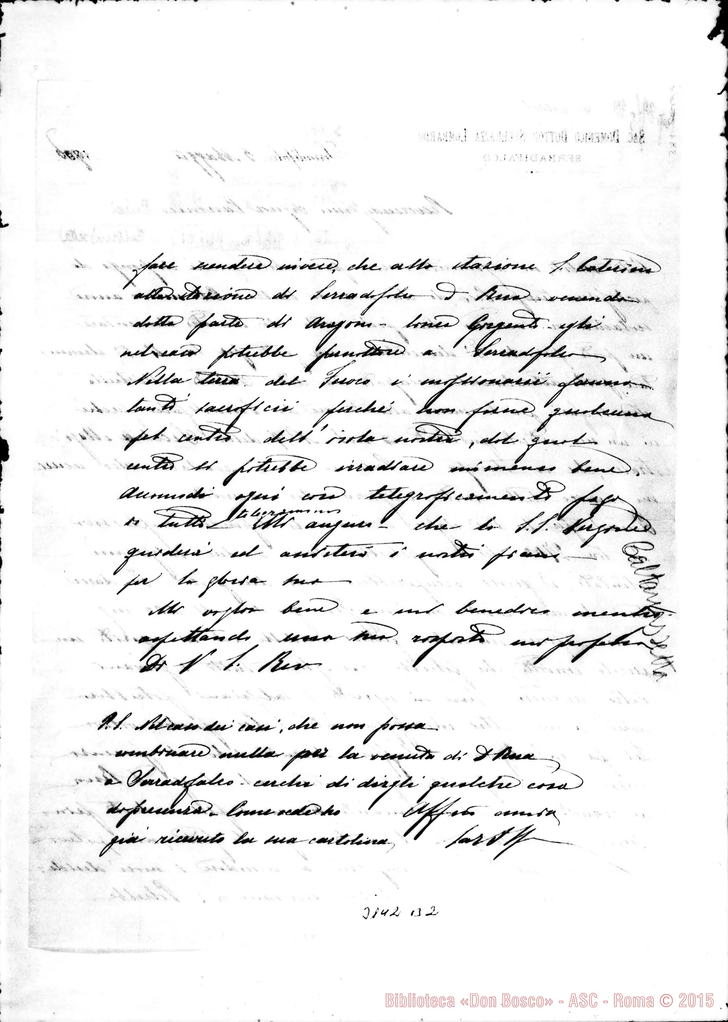 Fotogramma B 2 — Serrradifalco: Sac. Dott. Domenico Sferrazza - Can. Pulci. Serradifalco, 5-05-1906