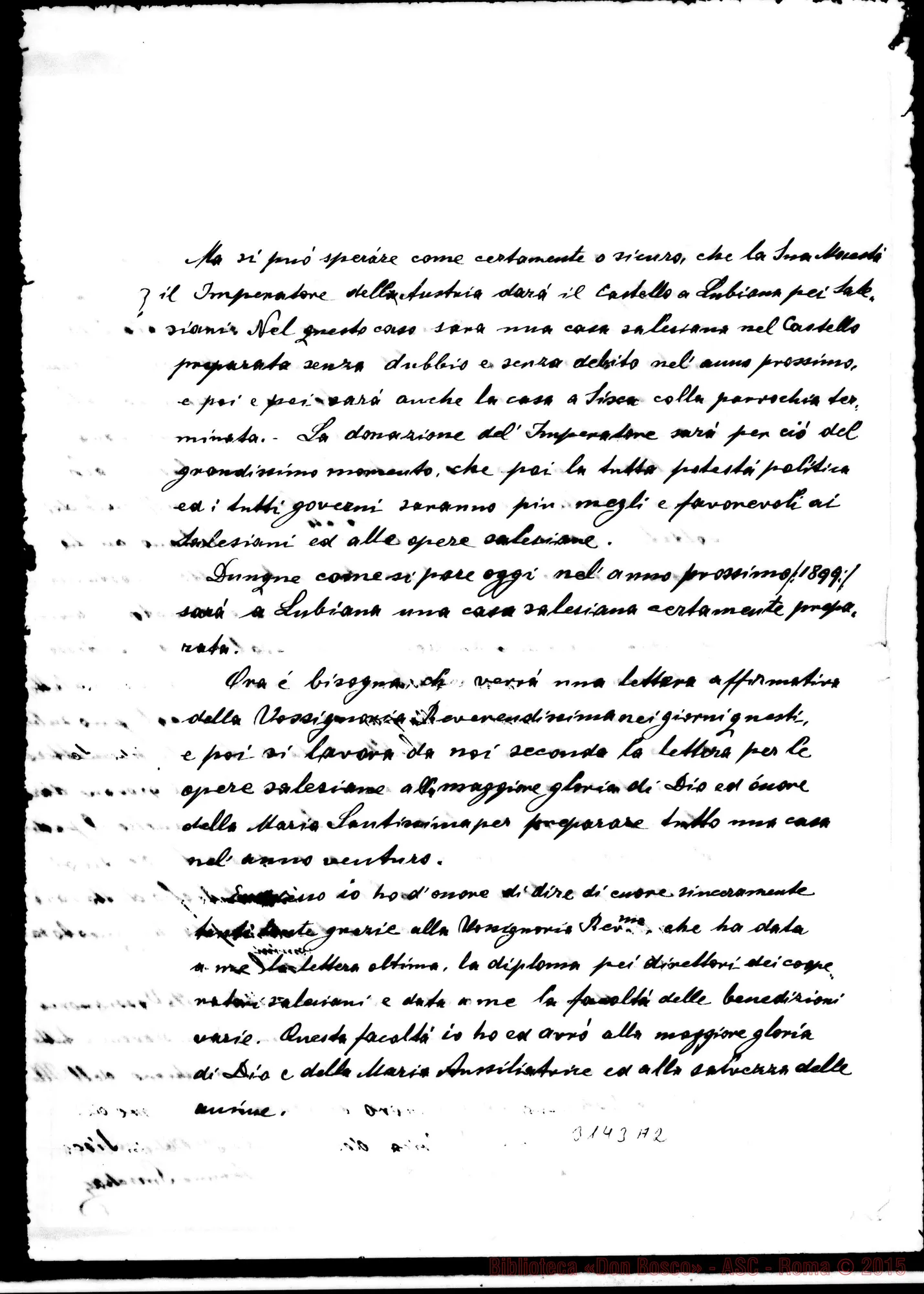 Fotogramma A 2 — Siska: Joannes Smrekar - D. Rua. Lubiana, 9-11-1898