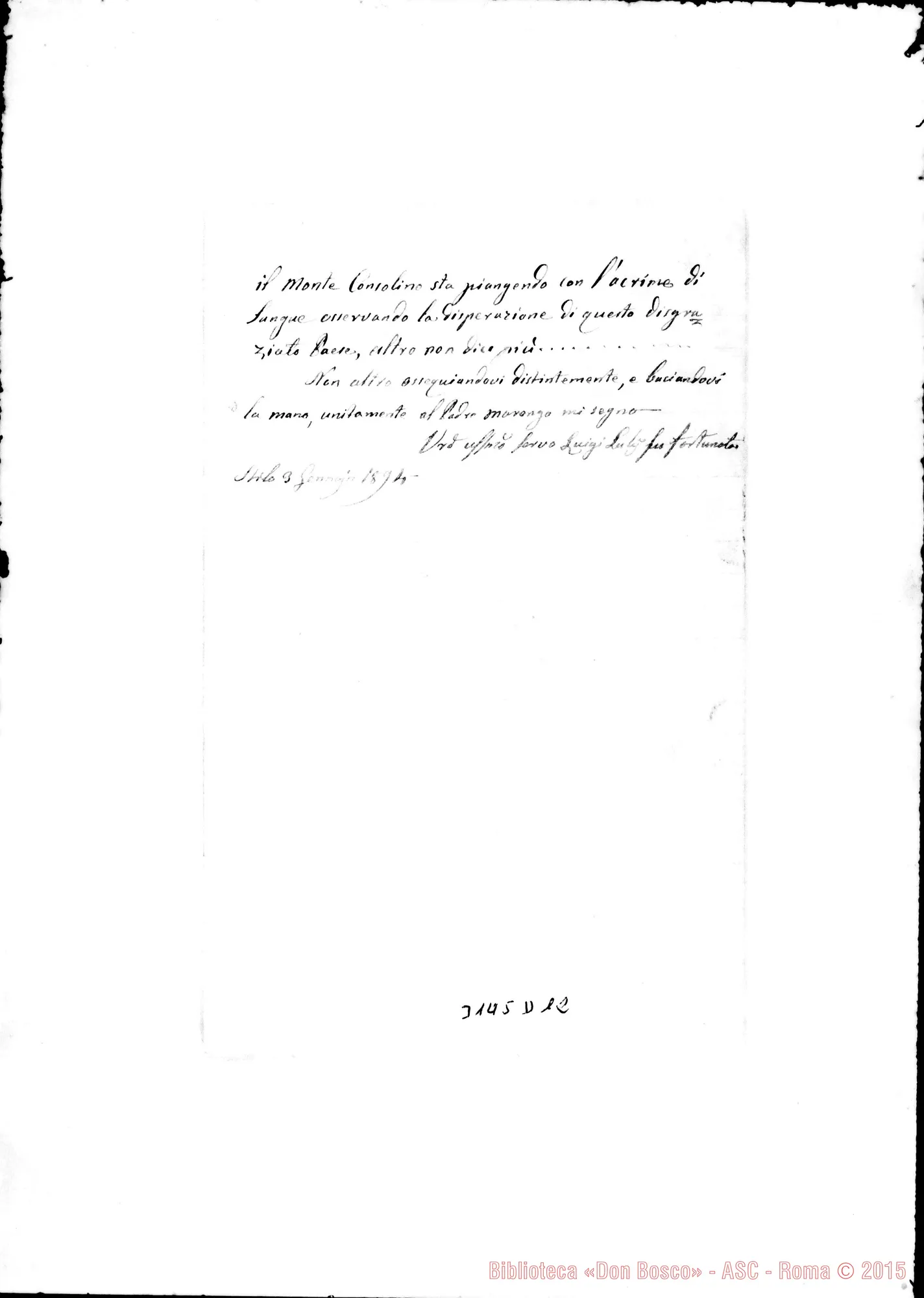 Fotogramma D 12 — Luigi Luly - Padre Superiore. Stilo, 3-01-1894