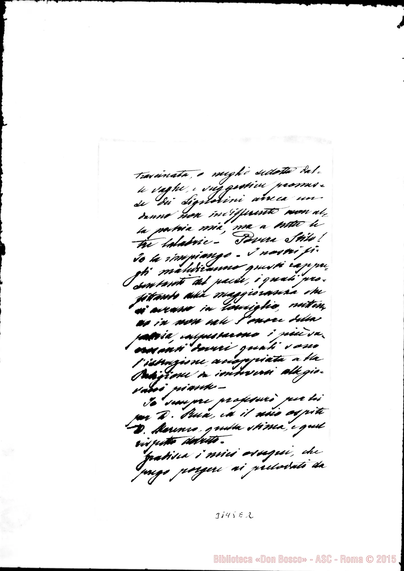 Fotogramma E 2 — Sindaco di Stilo - D. Durando. Stilo, 23-01-1894