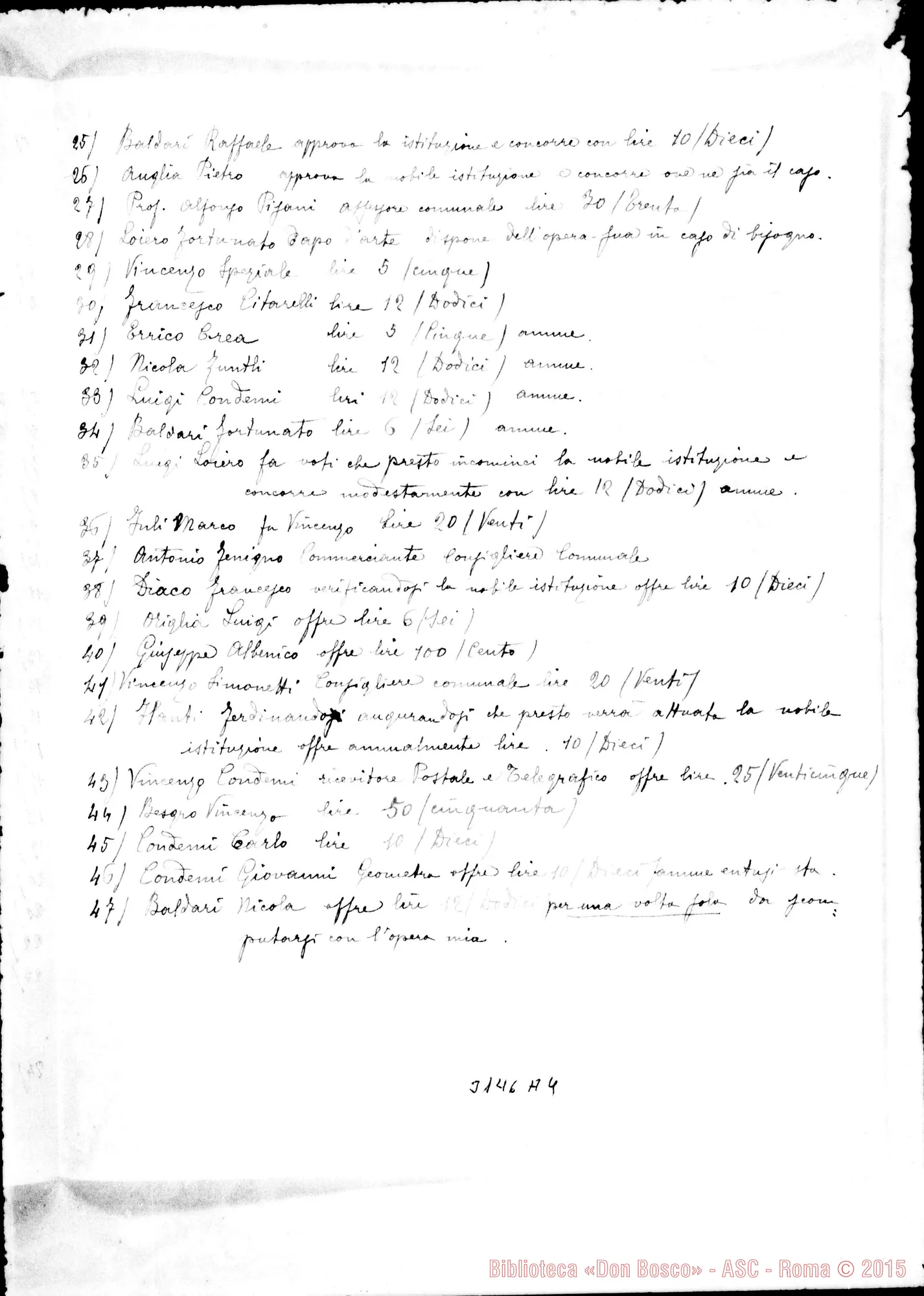 Fotogramma A 4 — Memorandum per un Istituto in Stilo
