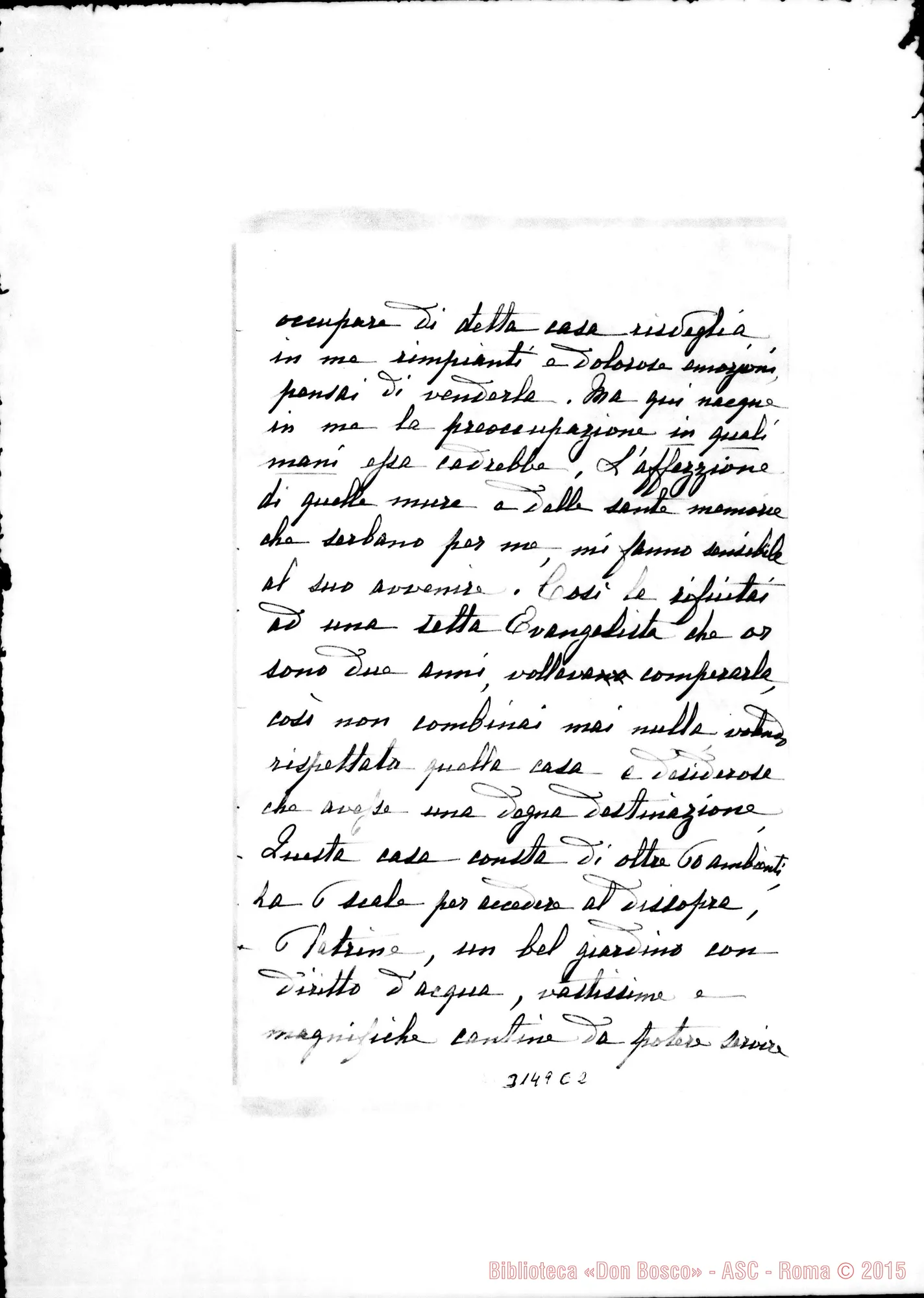 Fotogramma E 2 — Tortona: Clotilde Mazza - Rev.do Signore. Voghera, 19-05-1897