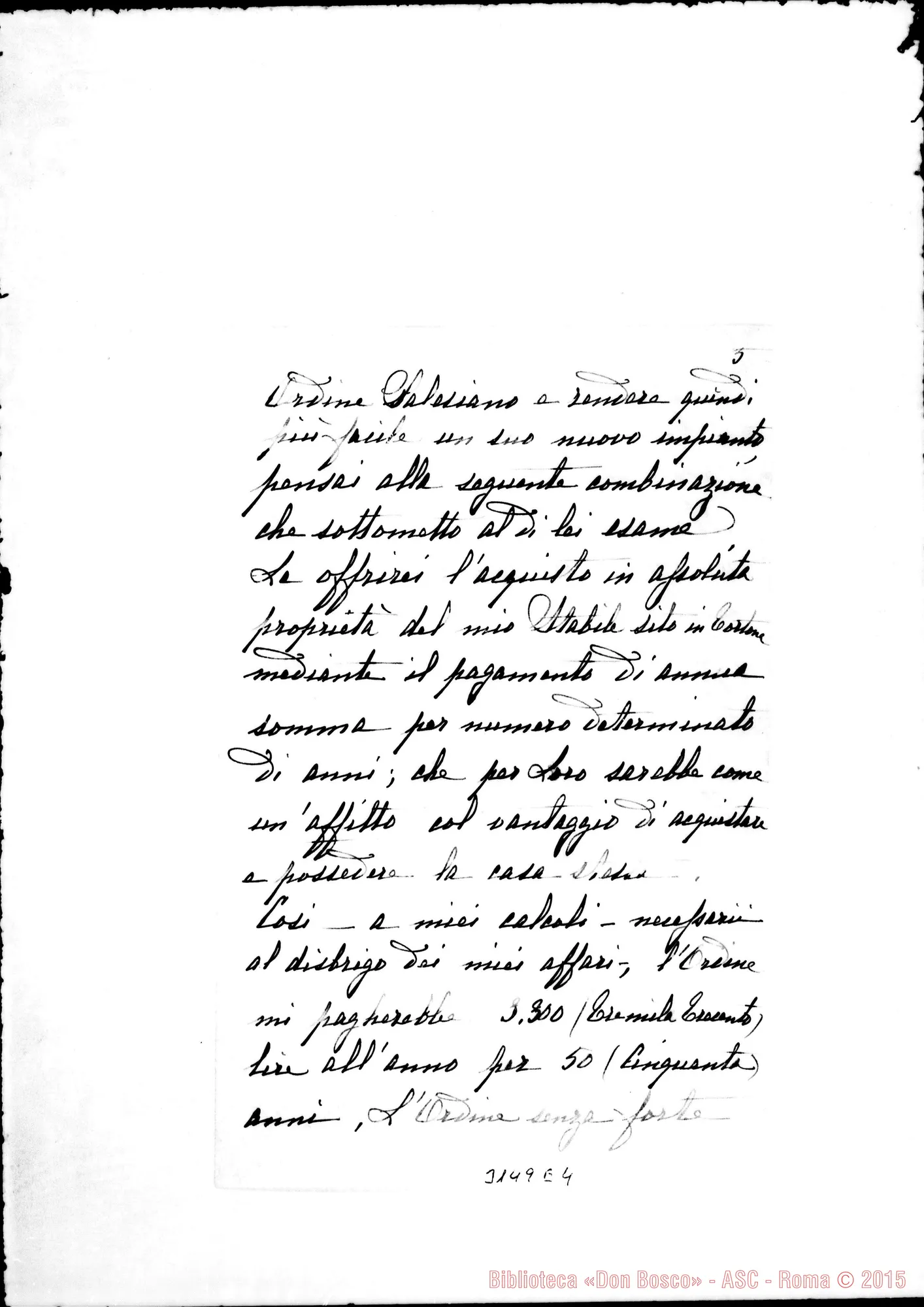 Fotogramma E 4 — Tortona: Clotilde Mazza - Rev.do Signore. Voghera, 19-05-1897