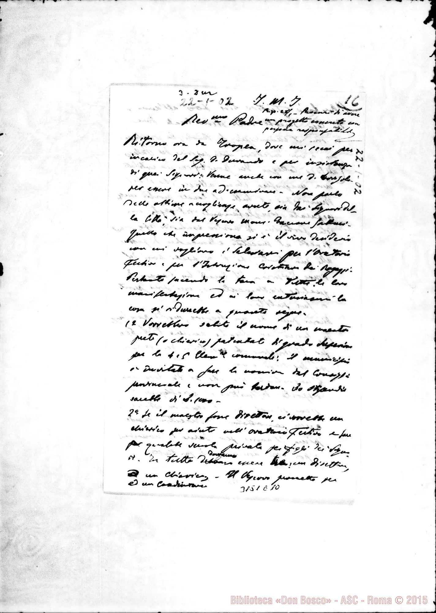 Fotogramma E 10 — D. Piccollo - D. Rua. Catania, 22-01-1902. Autogr. Rua