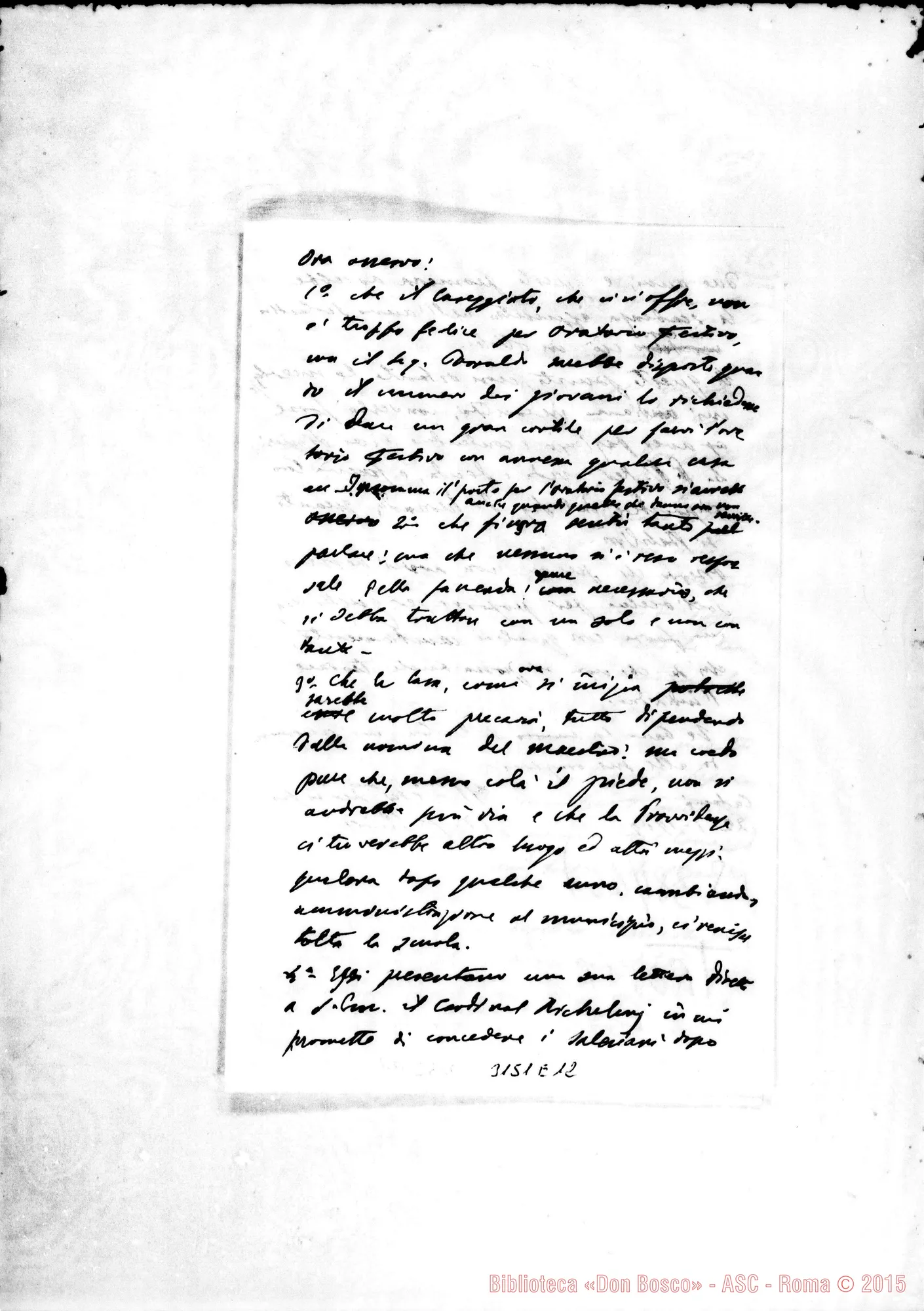 Fotogramma E 12 — D. Piccollo - D. Rua. Catania, 22-01-1902. Autogr. Rua