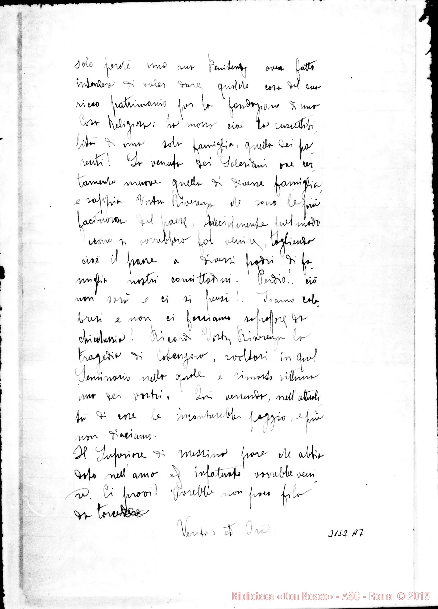 Fotogramma A 7 — Veritos - Superiore delle Scuole. Tropea, 8-03-1903