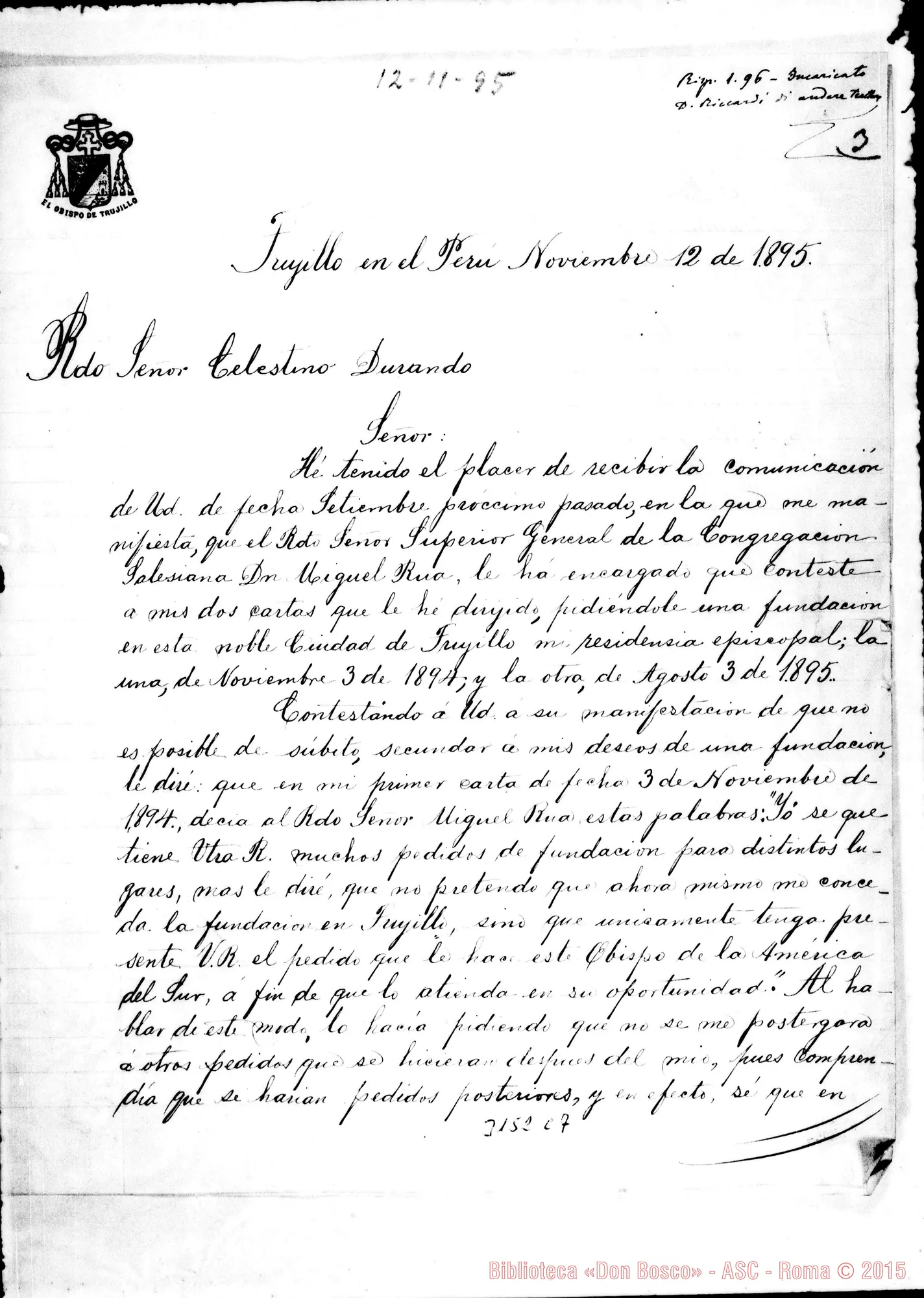 Fotogramma C 7 — M. Santiago Medina, vesc. - D. Durando. Trujillo, 12-11-1895