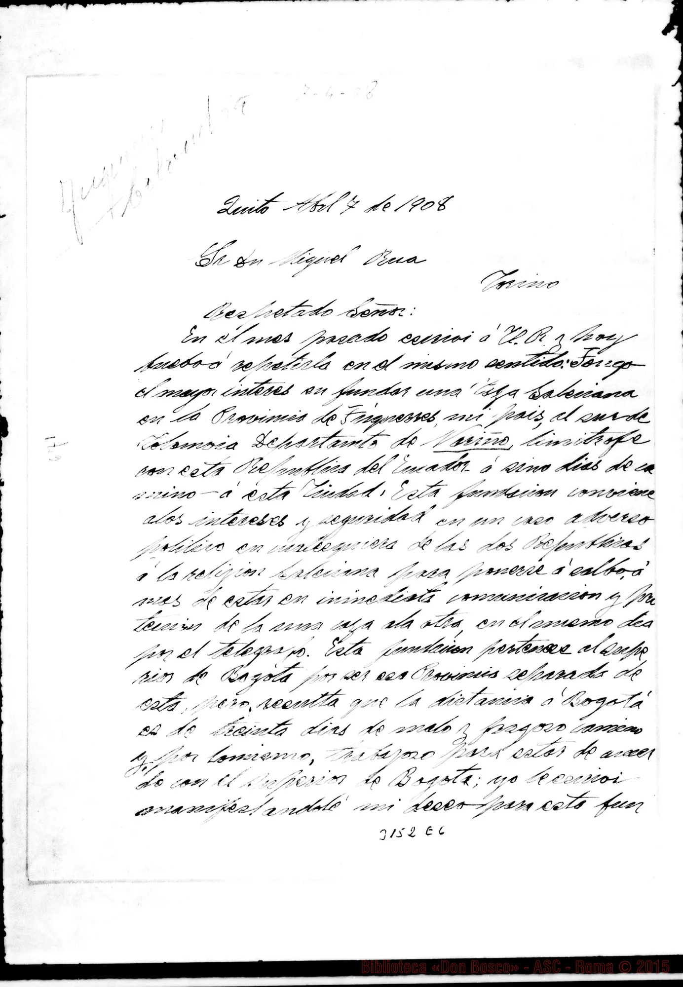 Fotogramma E 6 — Angel Leon - D. Rua. Quito, 7-04-1908