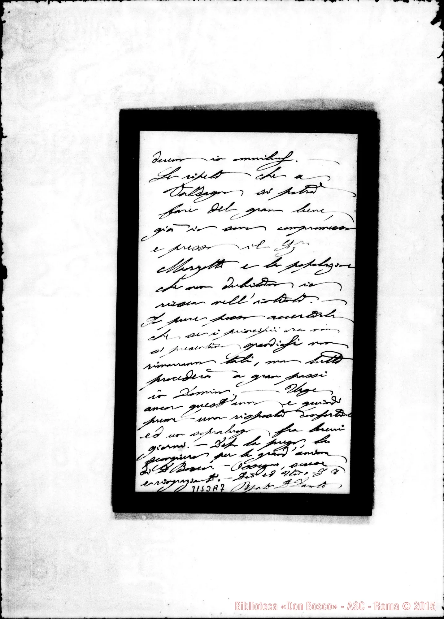 Fotogramma A 7 — Valdagno: Arciprete di Valdagno - Rev.do Sig.. Valdagno, 4-08-1909