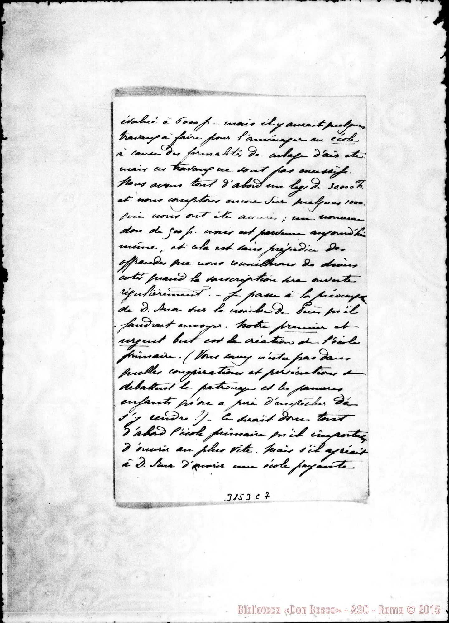 Fotogramma C 7 — Comtesse de Villeneuve - Révérend Père. Valensole, 22-12-1897