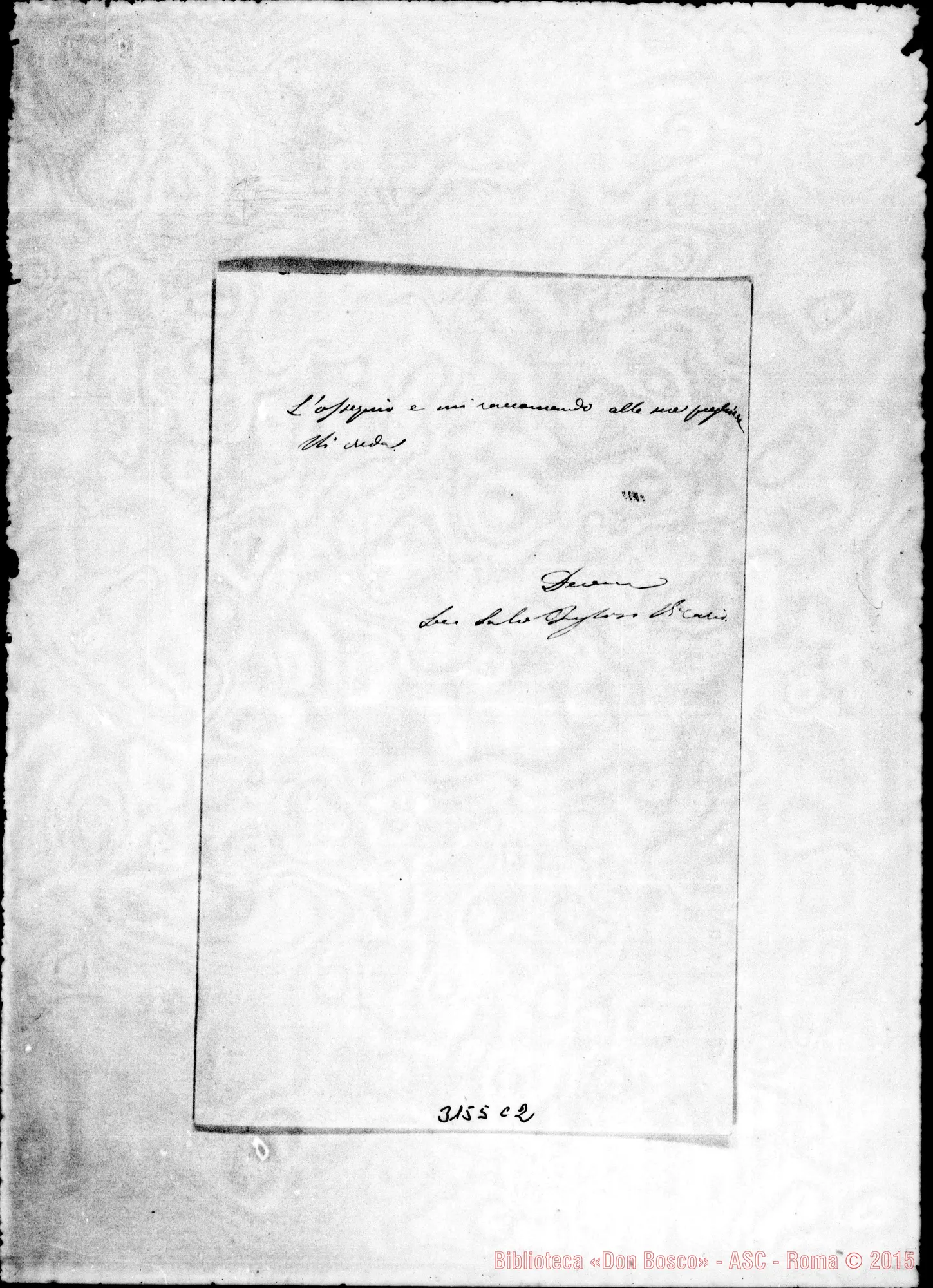 Fotogramma C 2 — D. Salvatore Pugliesi - Direttore. Vaiverde, 1-06-1901