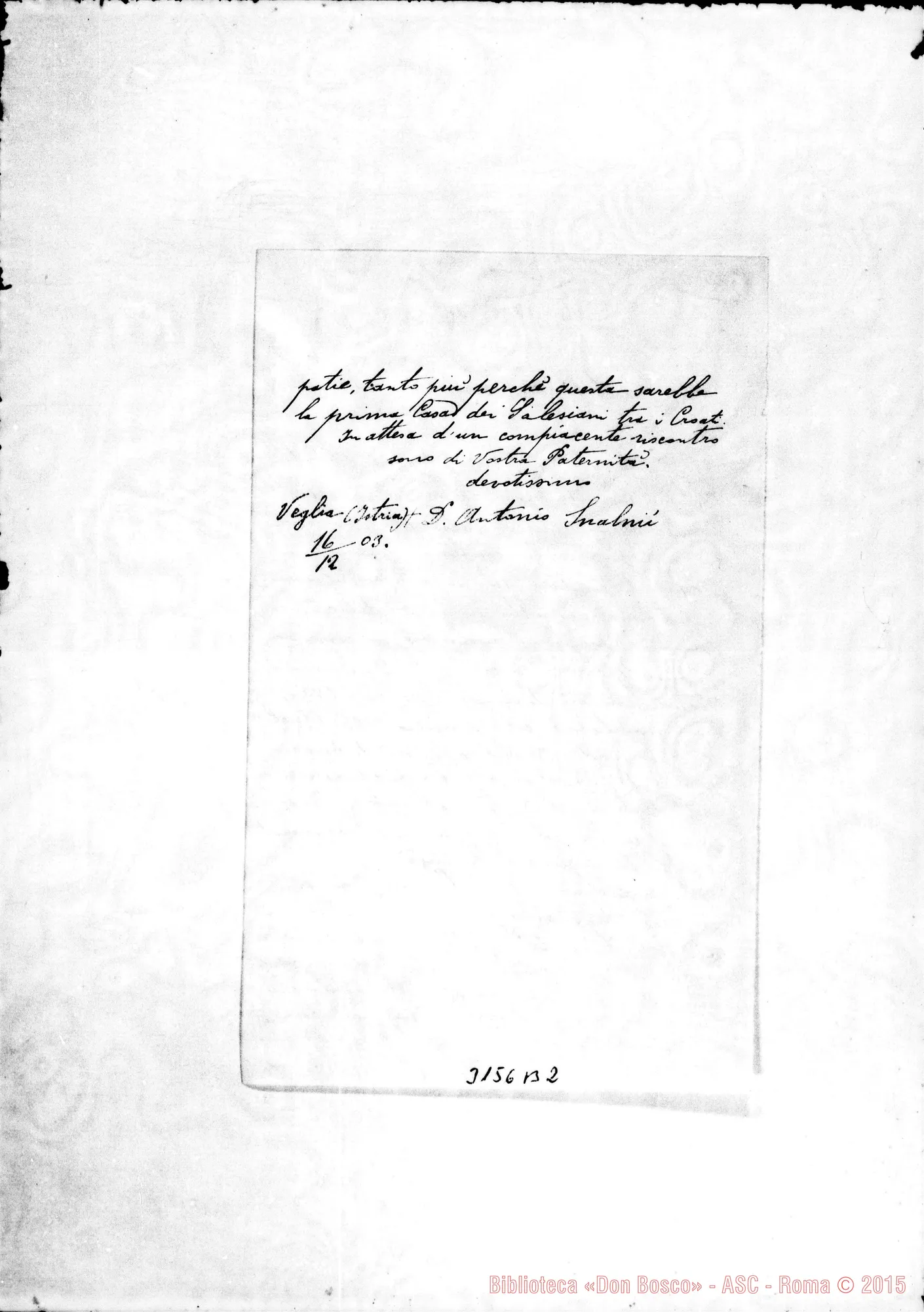 Fotogramma B 2 — Antonio Mahnic,vesc. - Rev.Padre, il 16-12-1903. Copia