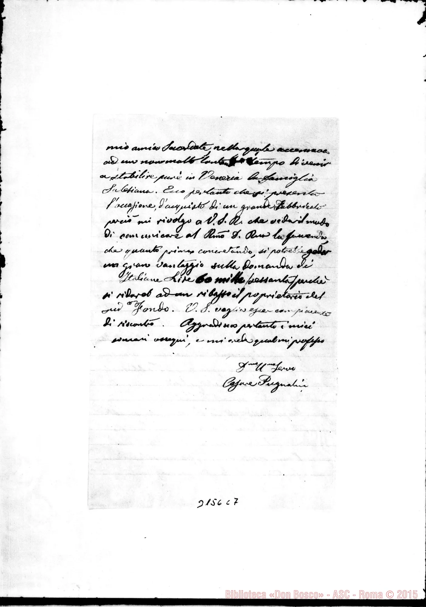 Fotogramma C 7 — Cesare Pugnalin - D. A. Lago. Venezia, 12-03-1893