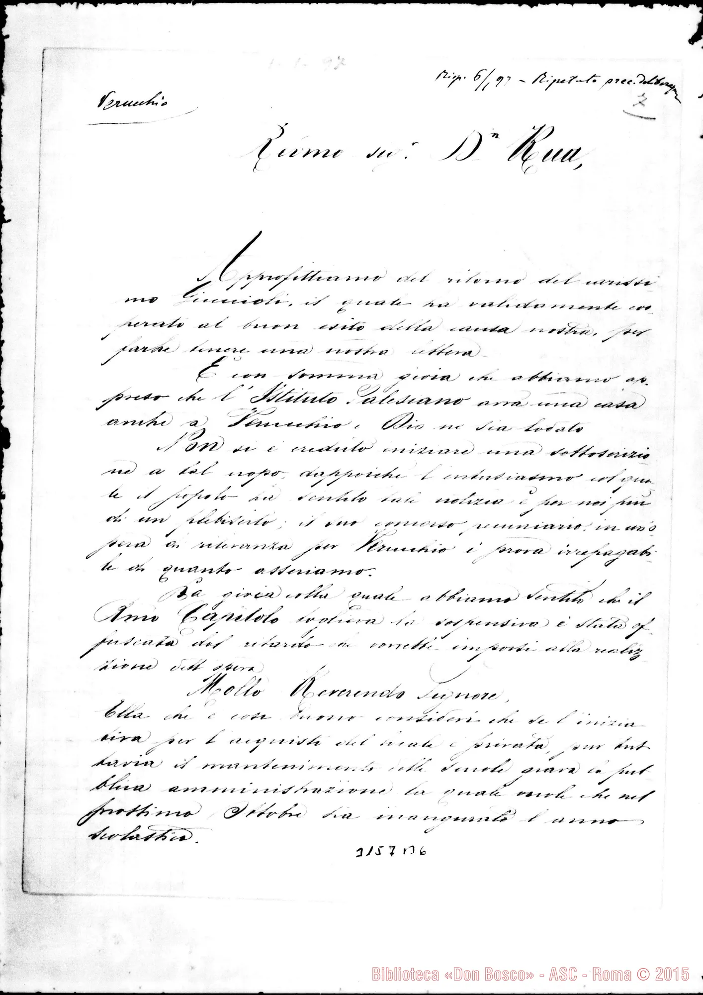 Fotogramma B 6 — Comitato di Verucchio - D. Rua. Verucchio, 1-01-1897
