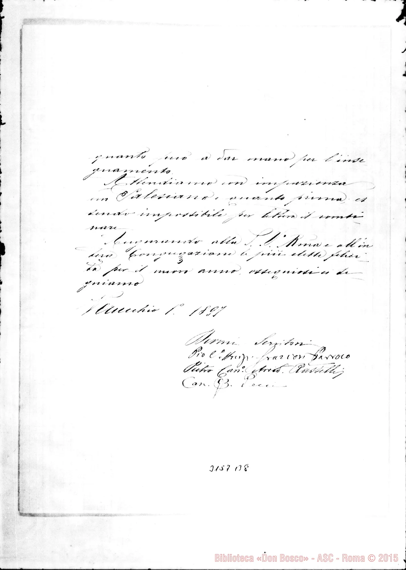 Fotogramma B 8 — Comitato di Verucchio - D. Rua. Verucchio, 1-01-1897