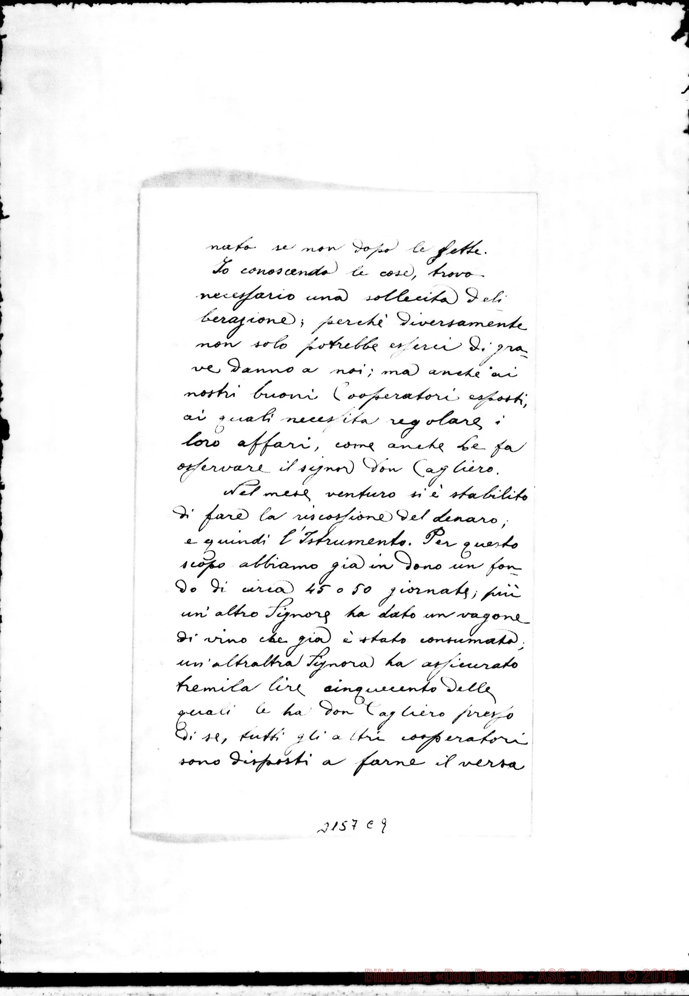 Fotogramma C 9 — D. Cesare Cagliero - D. Durando. Roma, 26-06-1897