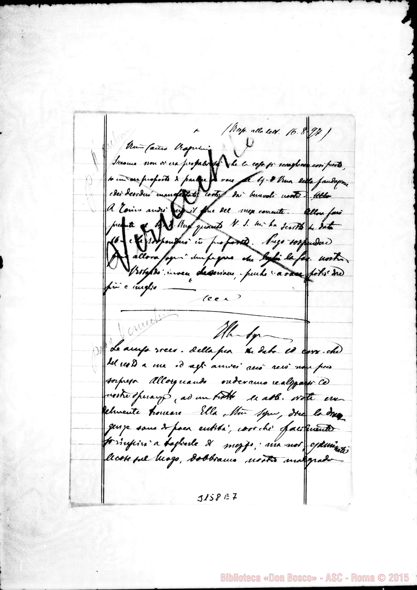 Fotogramma E 7 — D. Rastelli - D. Cagliero. Appunti. Verucchio, 16-08-1897