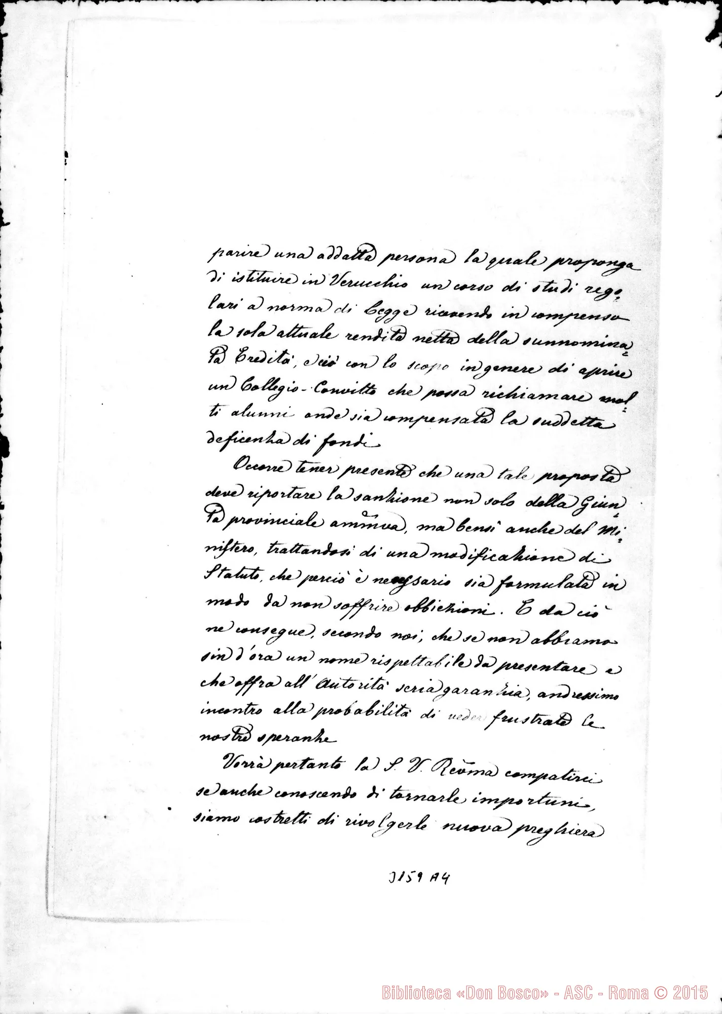 Fotogramma A 4 — Can. Pecci ed altri - D. Cagliero. Verucchio, 5-10-1897