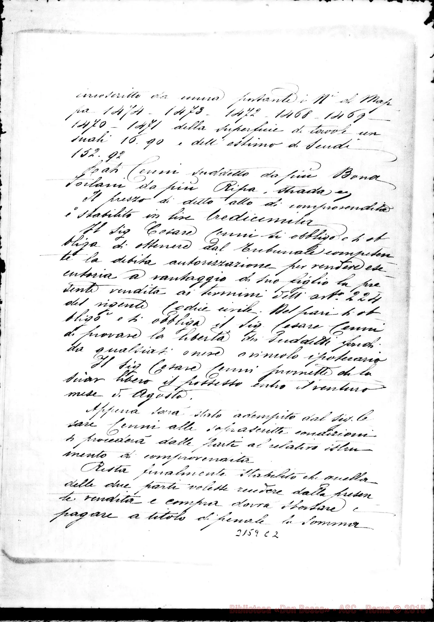 Fotogramma C 2 — D. Pietro Rastelli: Atto privato